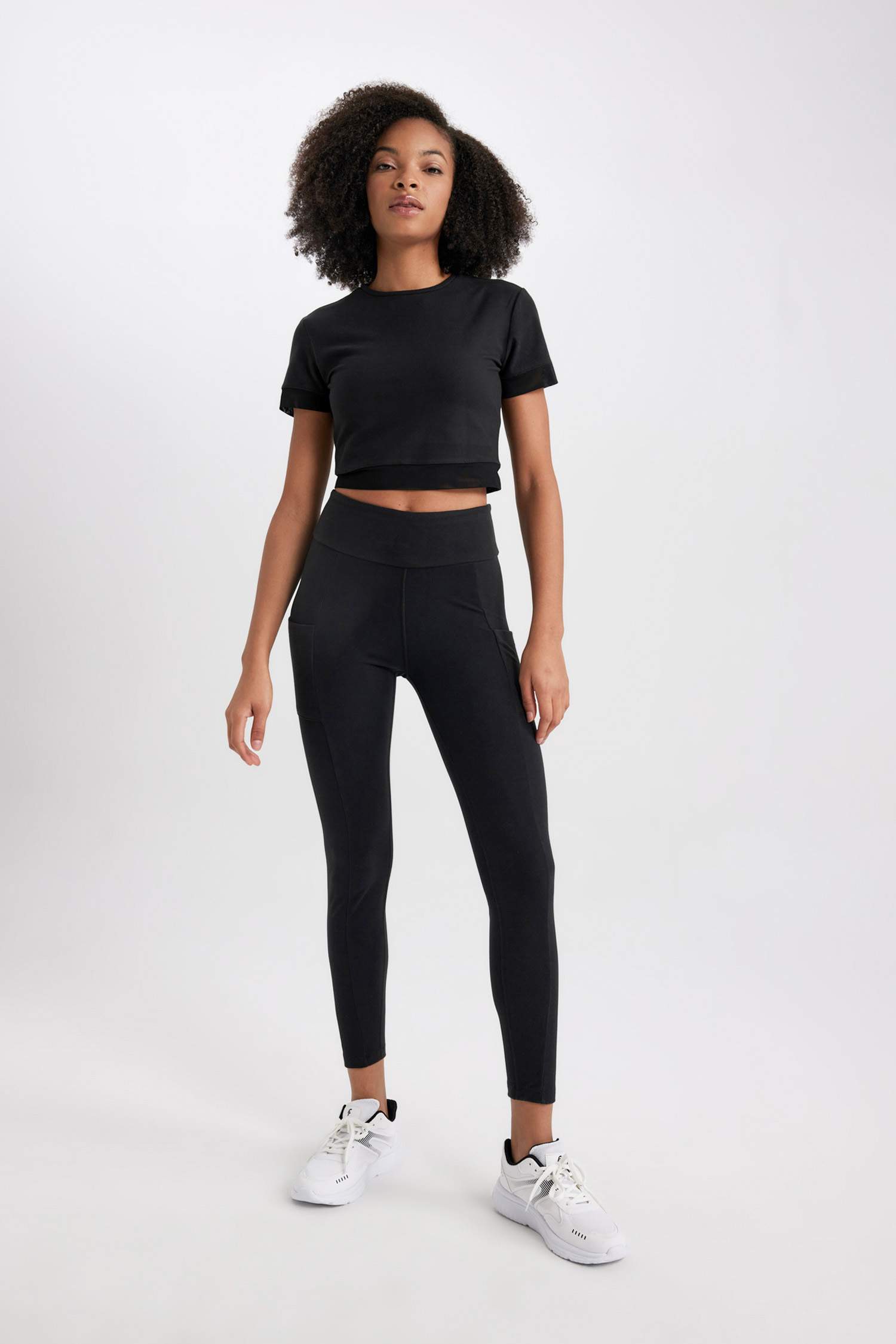 DeFactoFit Waist Wrapping Heavy Fabric Sports Leggings