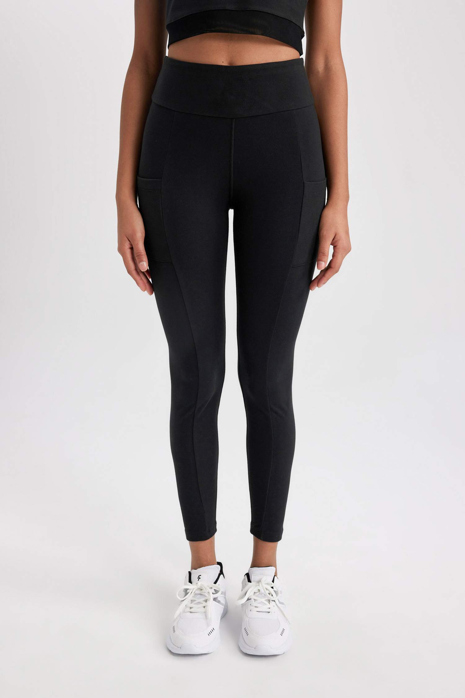 DeFactoFit Waist Wrapping Heavy Fabric Sports Leggings