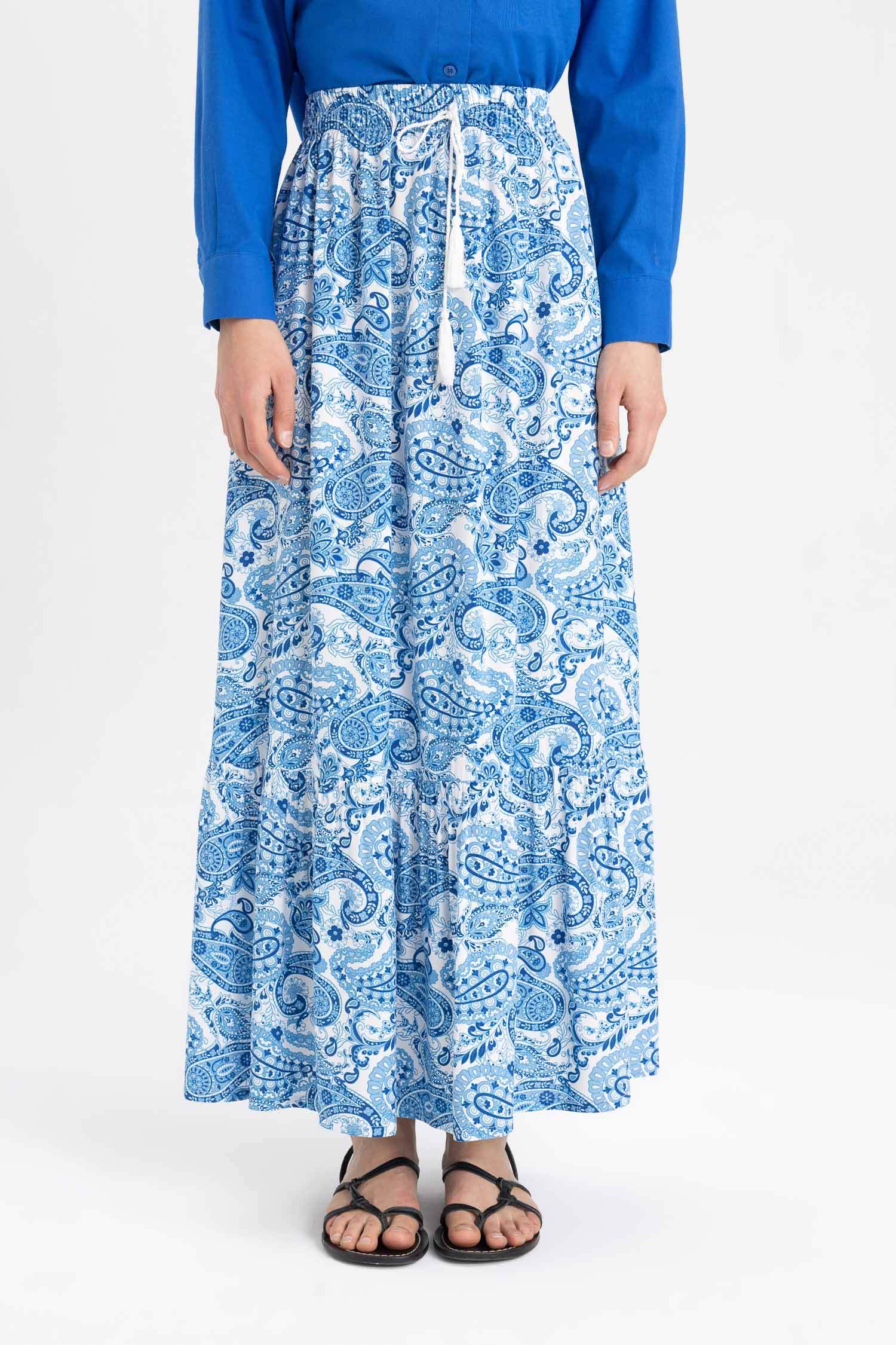 Юбка макси с принтом