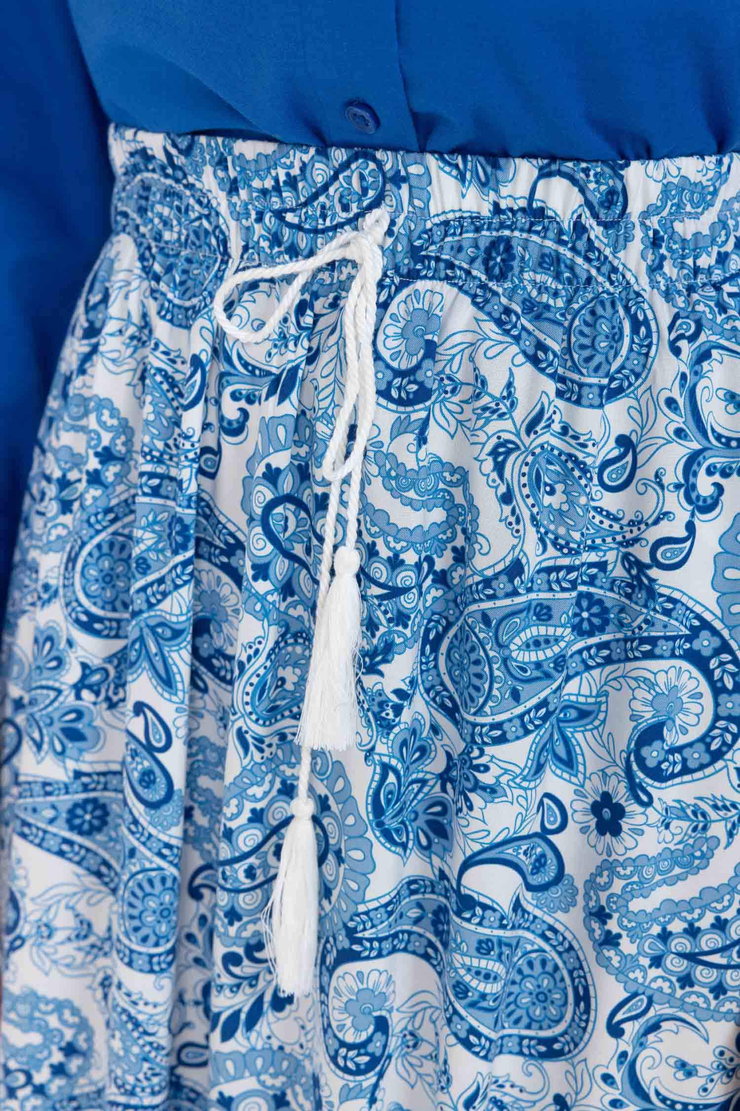 Юбка макси с принтом