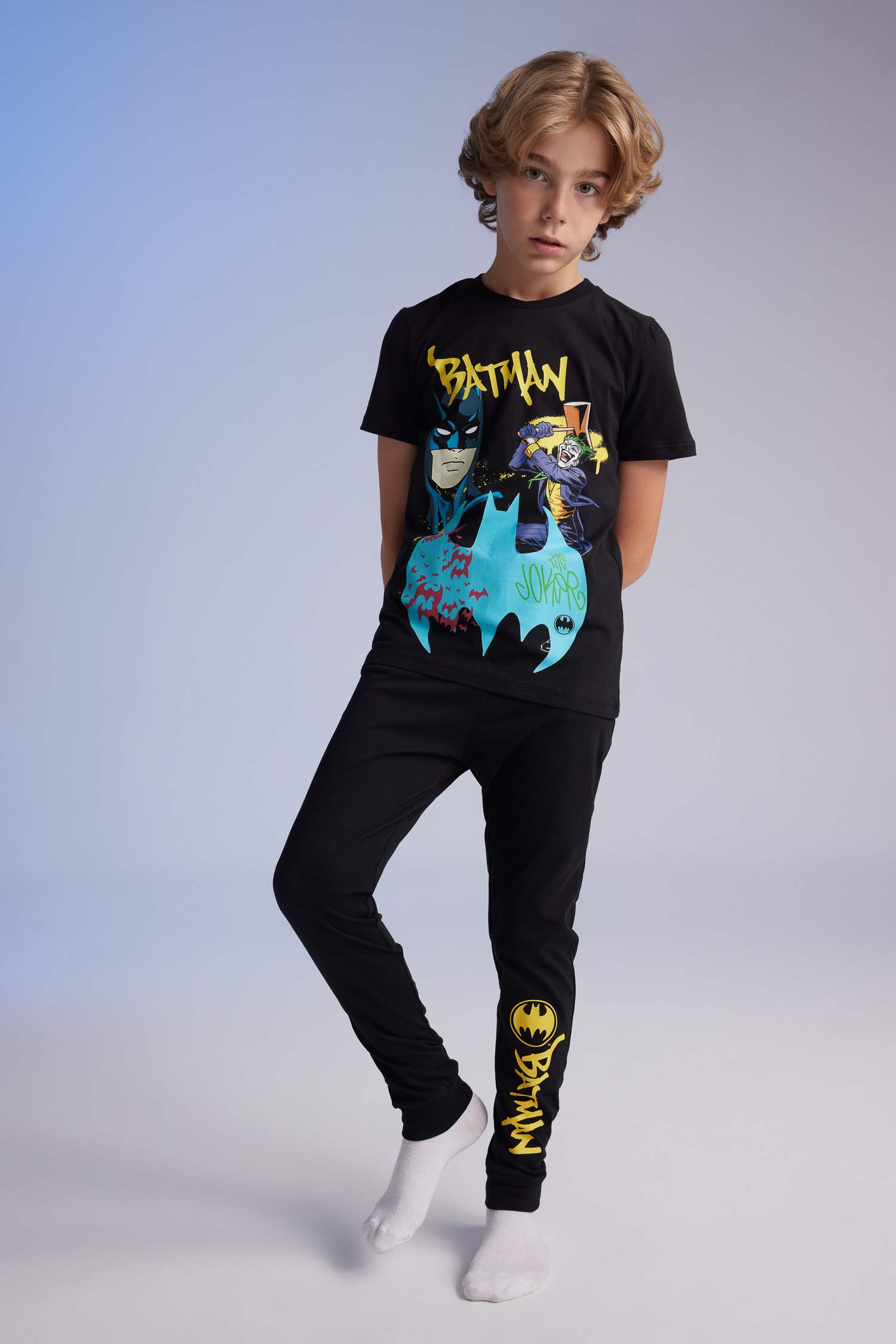 Boy Batman Short Sleeve 2 Piece Pajama Set