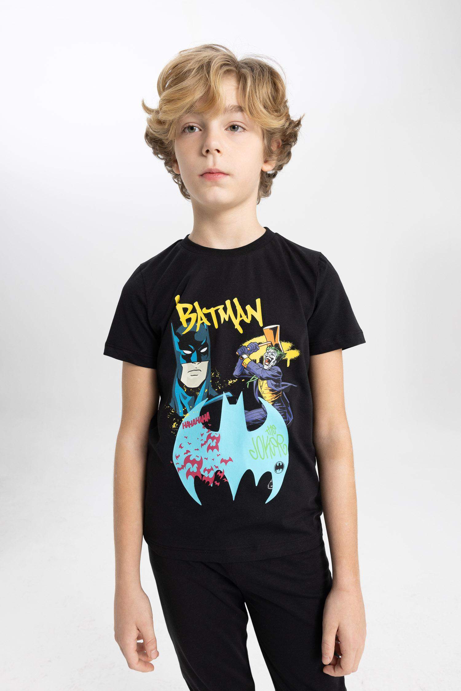 Boy Batman Short Sleeve 2 Piece Pajama Set