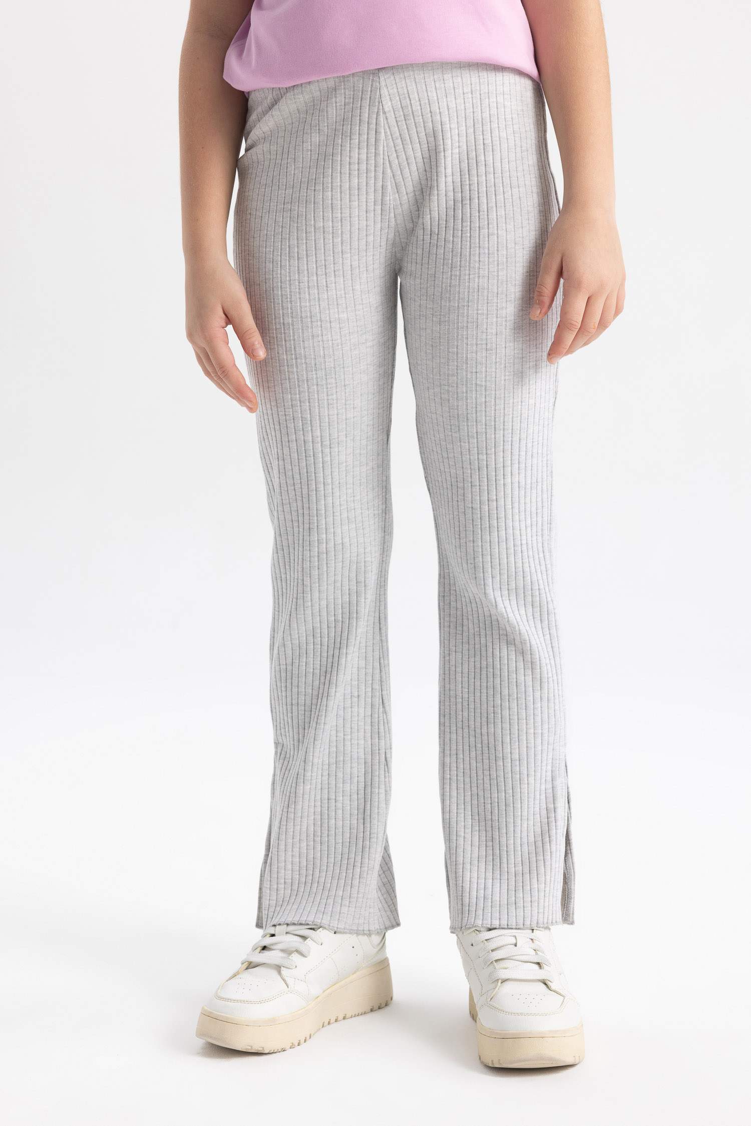 بنطلون شارلستون بناتي مضلع برجل واسع