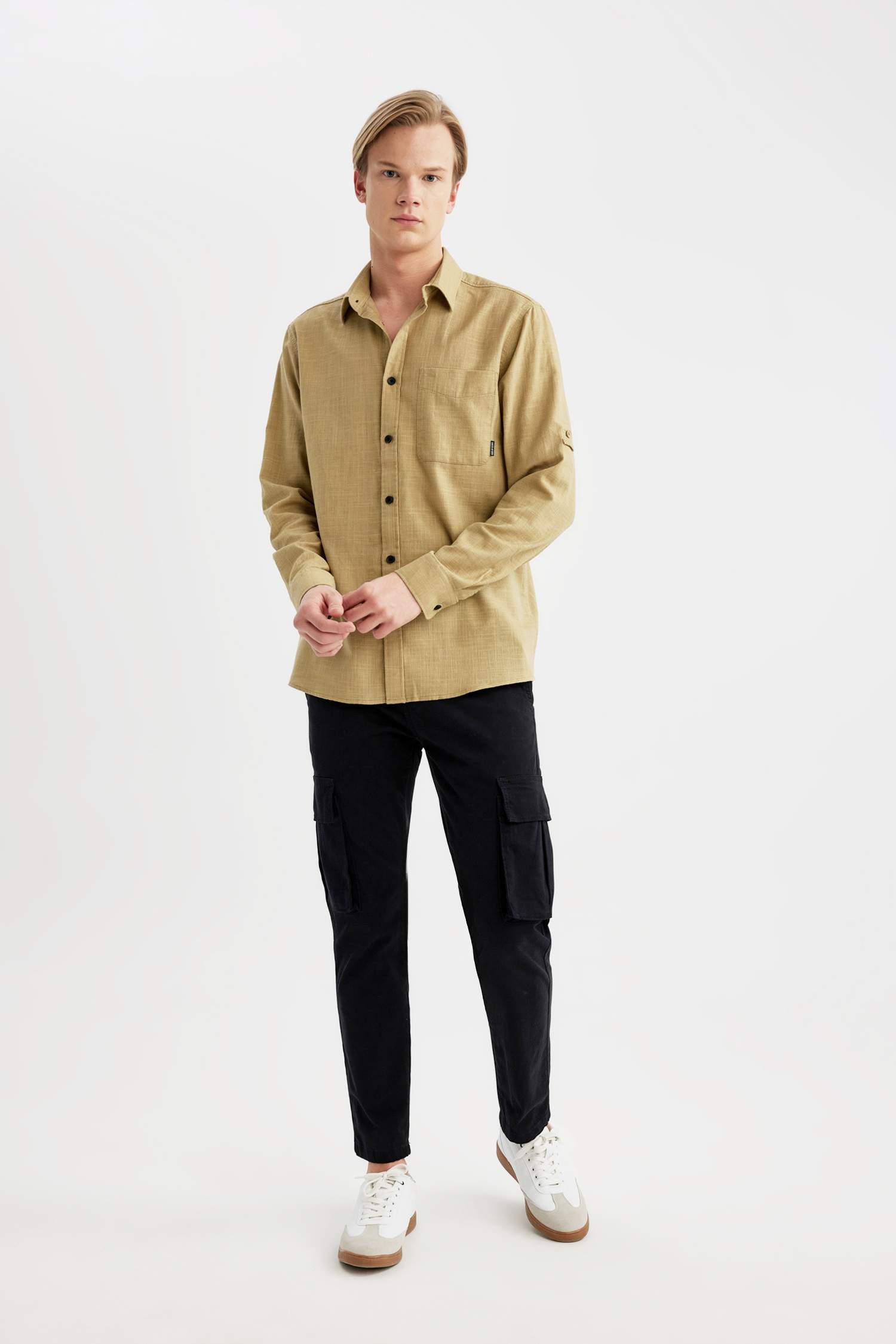 Regular Fit Cotton Long Sleeve Shirt