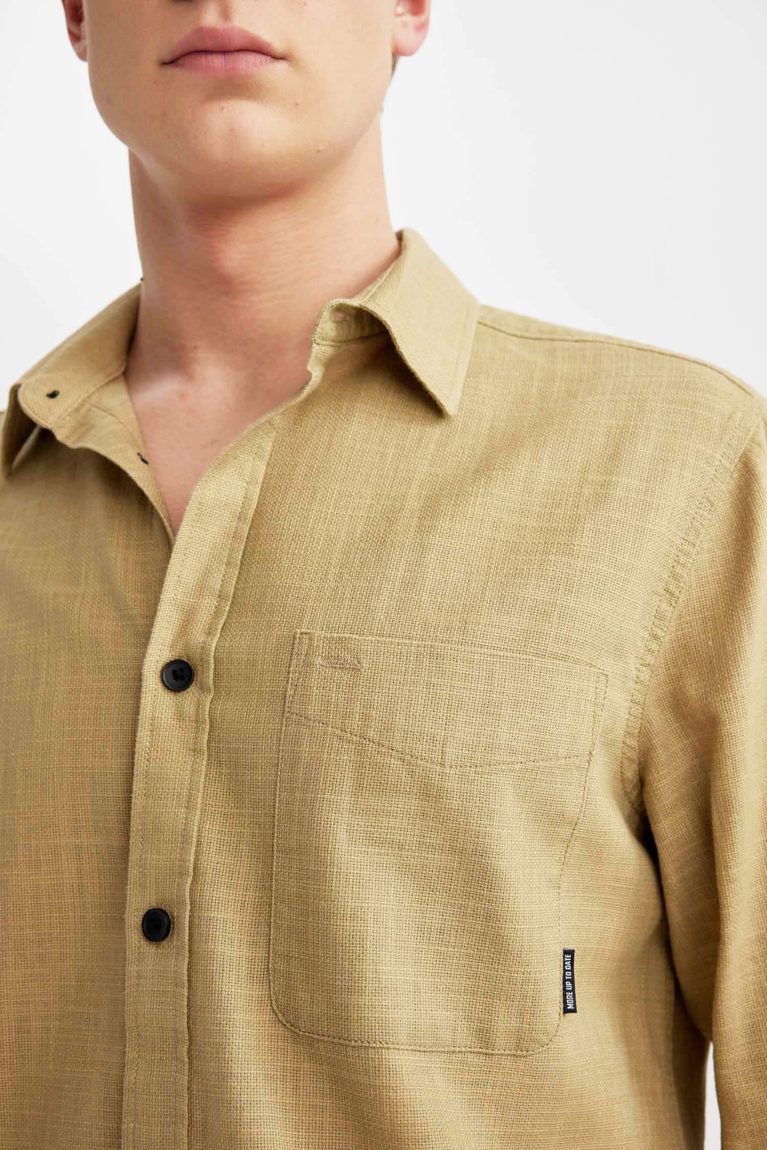 Regular Fit Cotton Long Sleeve Shirt