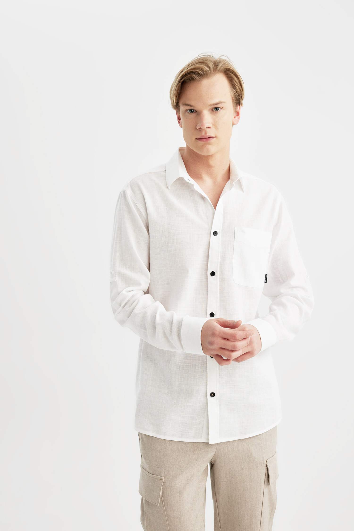 Regular Fit Cotton Long Sleeve Shirt