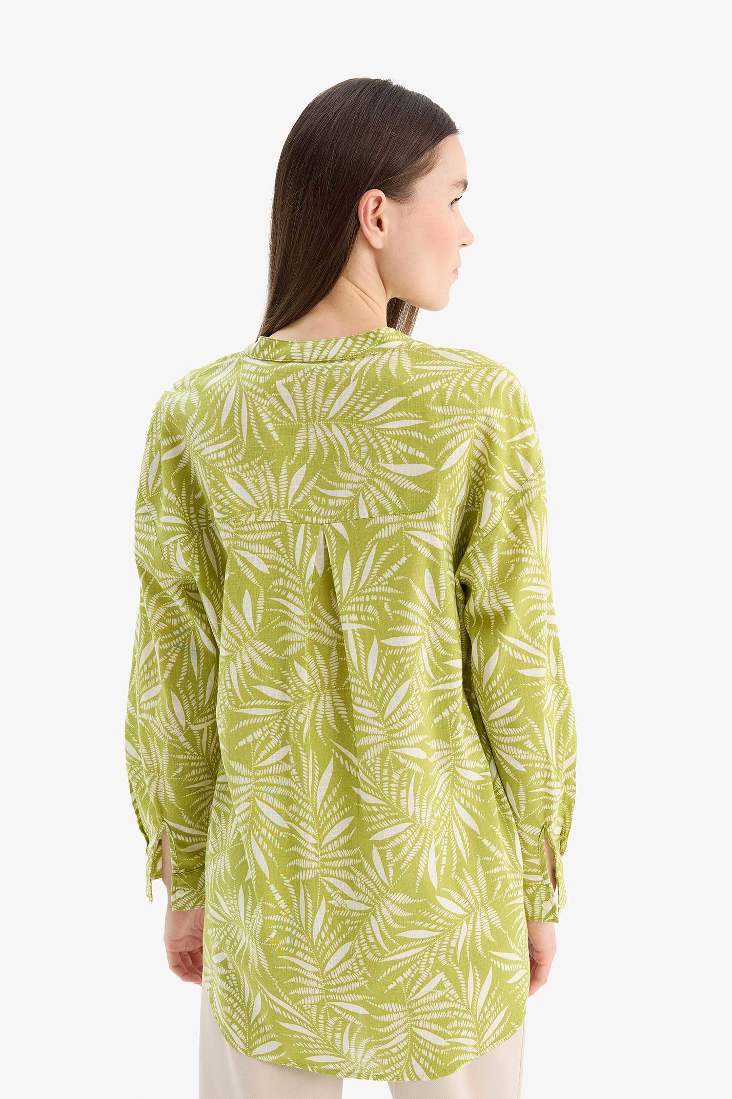 Relax Fit Printed Long Sleeve Tunic