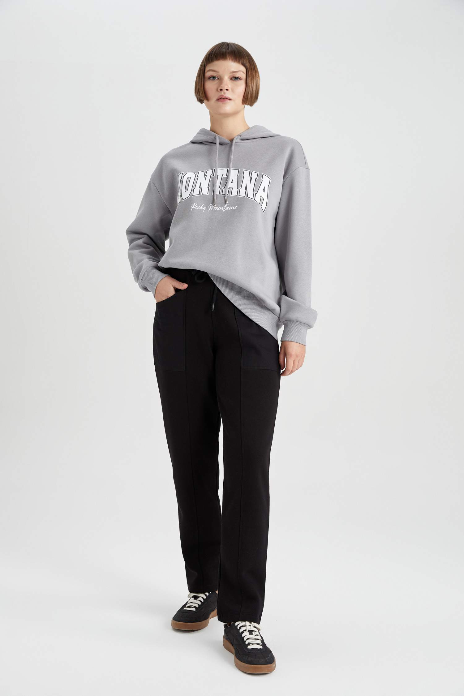 Regular Fit Thick Sweatshirt Fabric Sweatpants