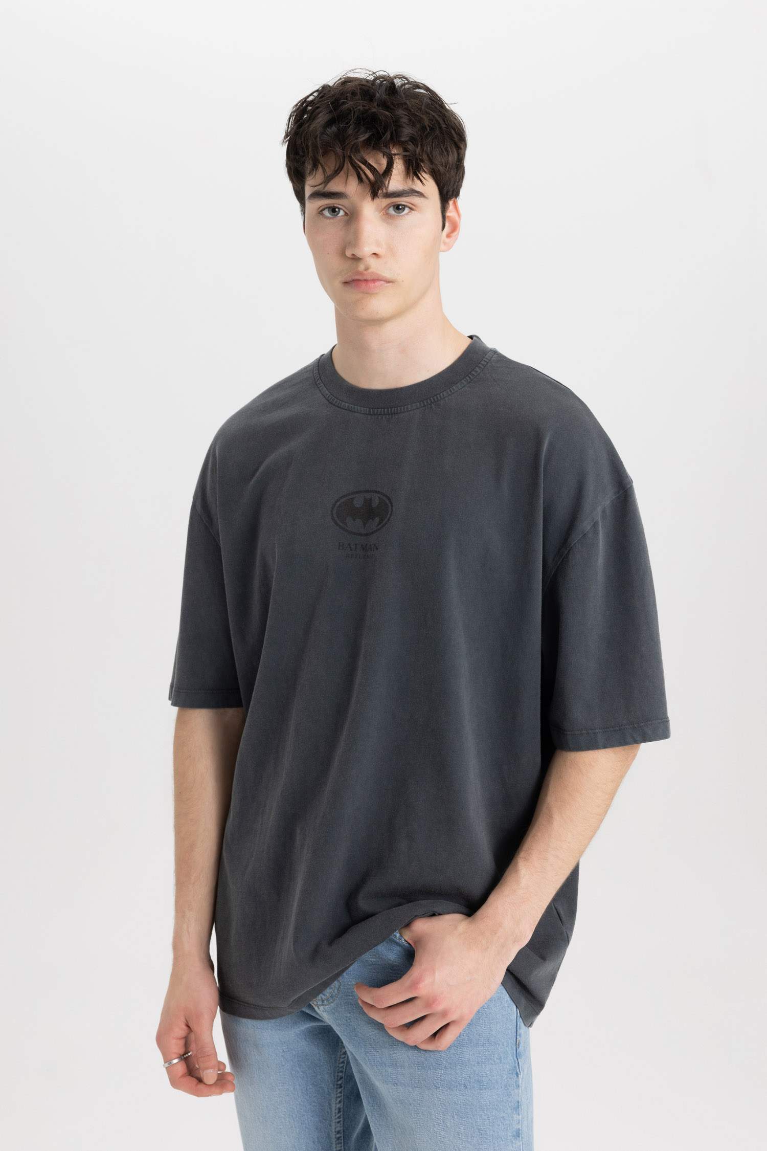 Oversize Fit Crew Neck Printed T-Shirt