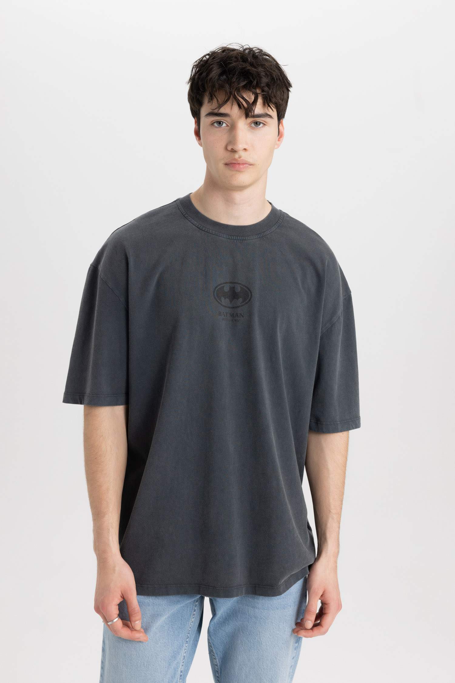 Oversize Fit Crew Neck Printed T-Shirt
