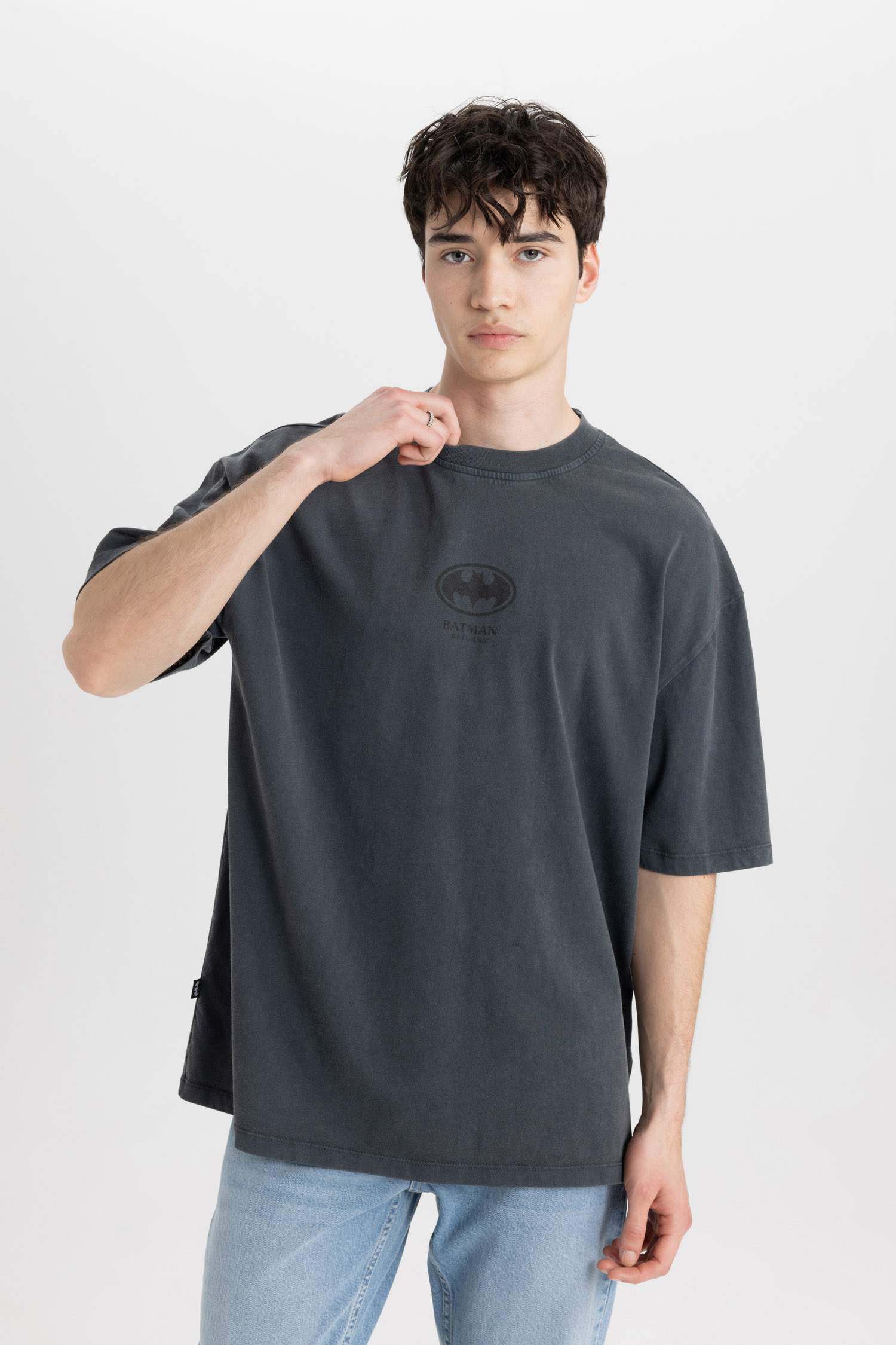 Oversize Fit Crew Neck Printed T-Shirt