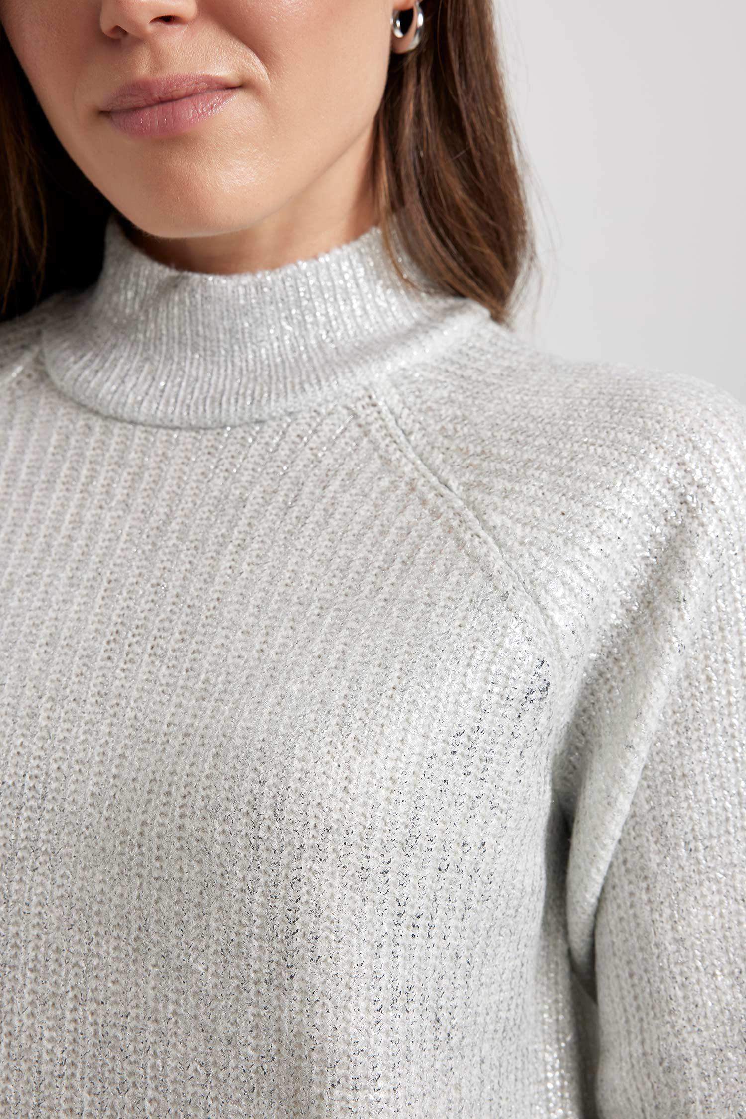 تونيك تريكو قصة عادية برقبة عالية