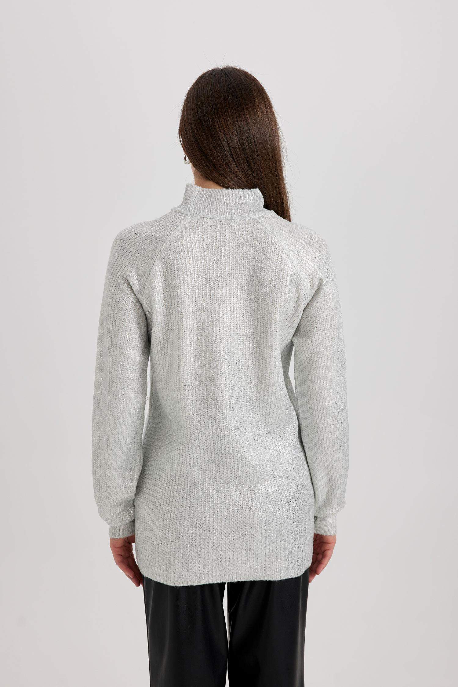 تونيك تريكو قصة عادية برقبة عالية