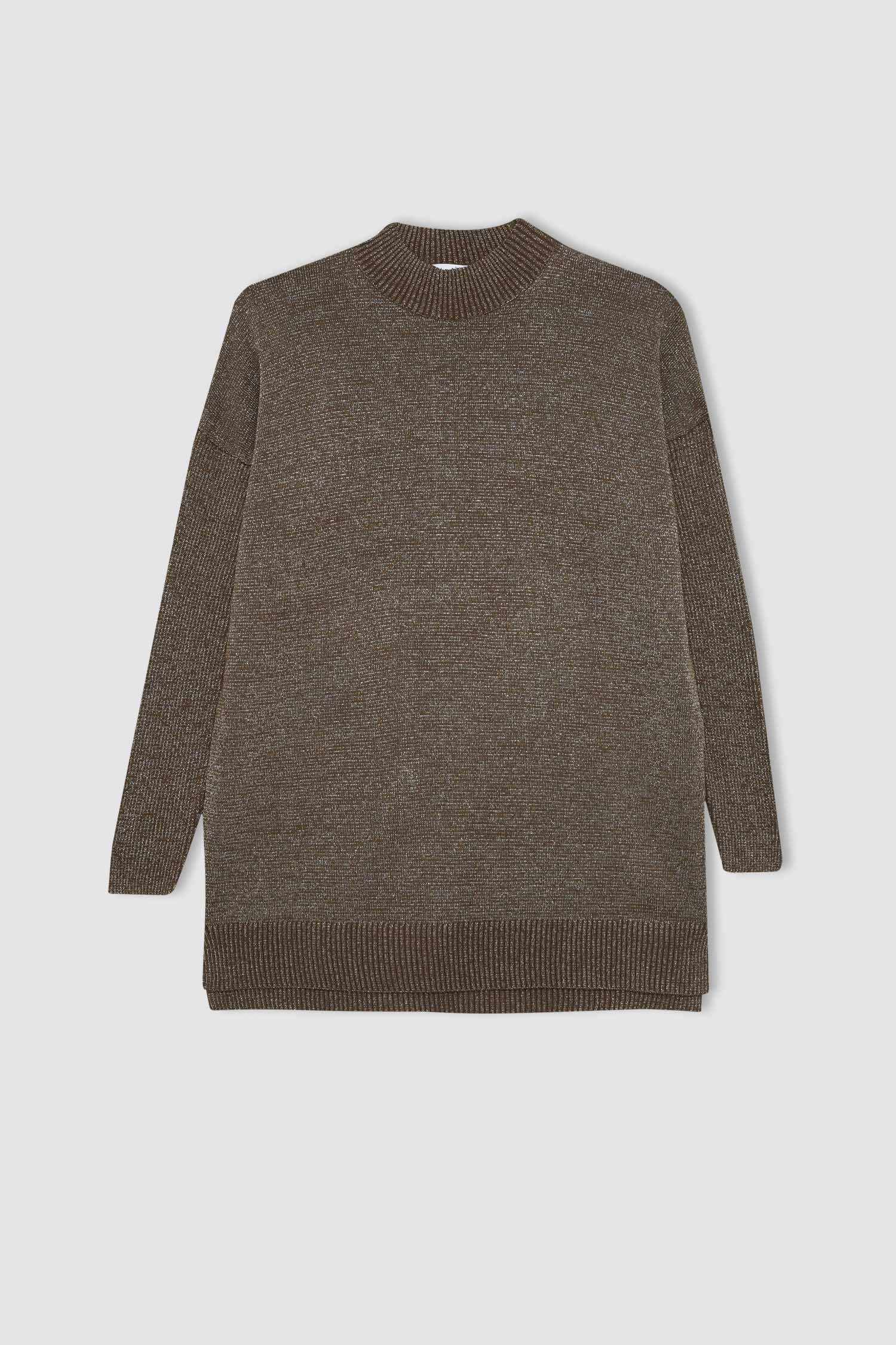 تونيك تريكو قصة عادية بنص رقبة مدورة