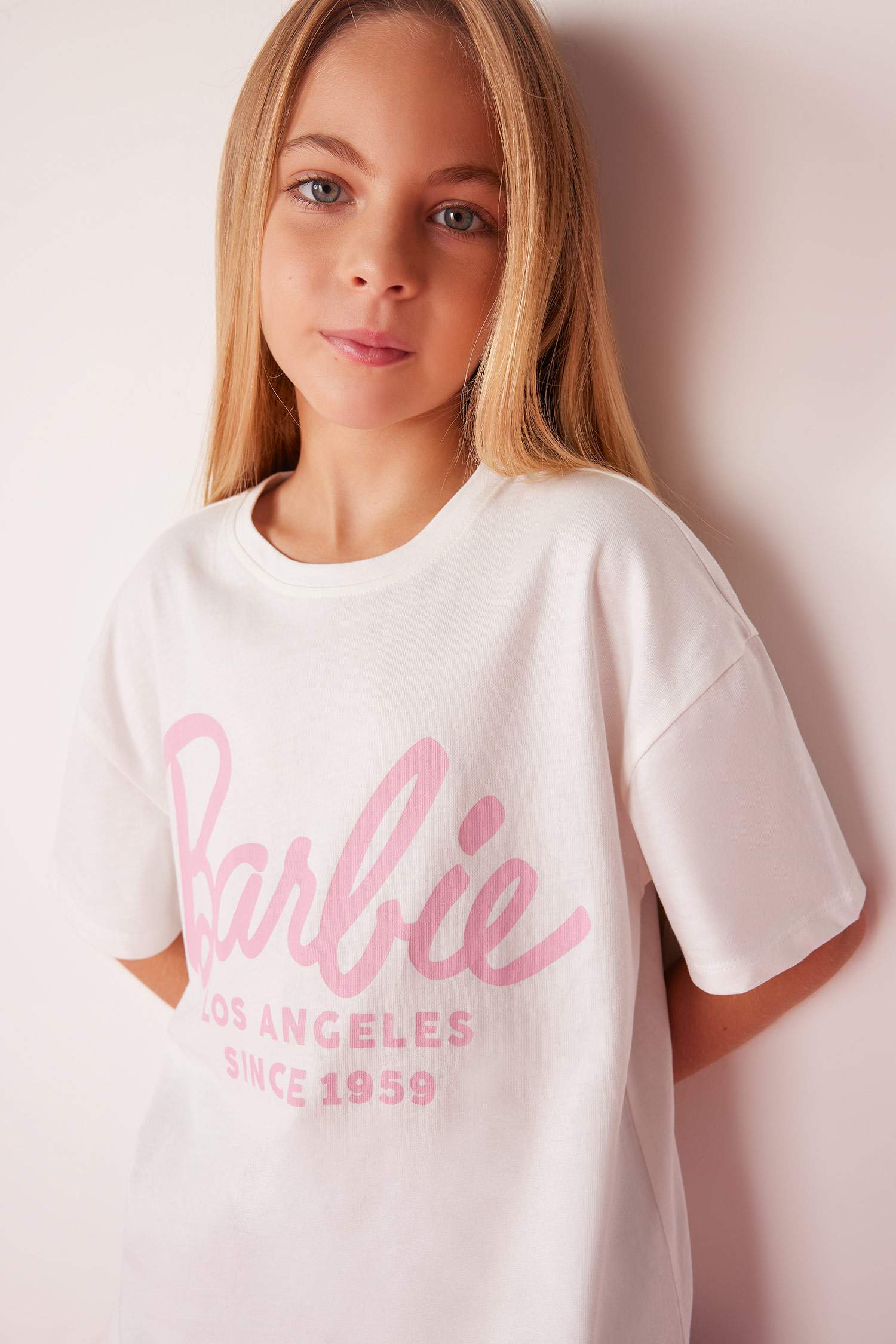 Қыздарға Barbie Лицензиялық қысқа жеңді Қысқа жеңді футболка