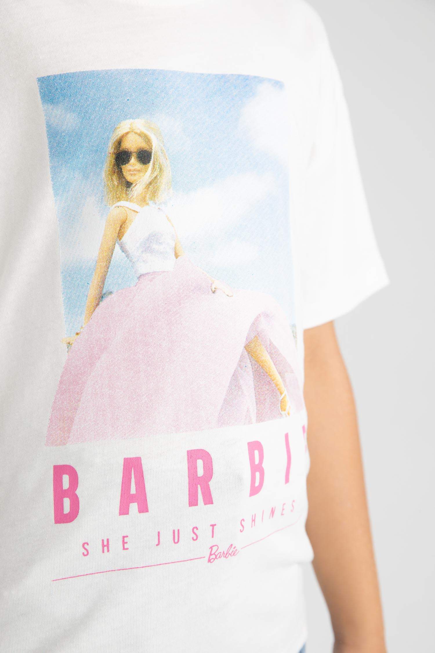 Қыздарға Barbie Лицензиялық қысқа жеңді Қысқа жеңді футболка