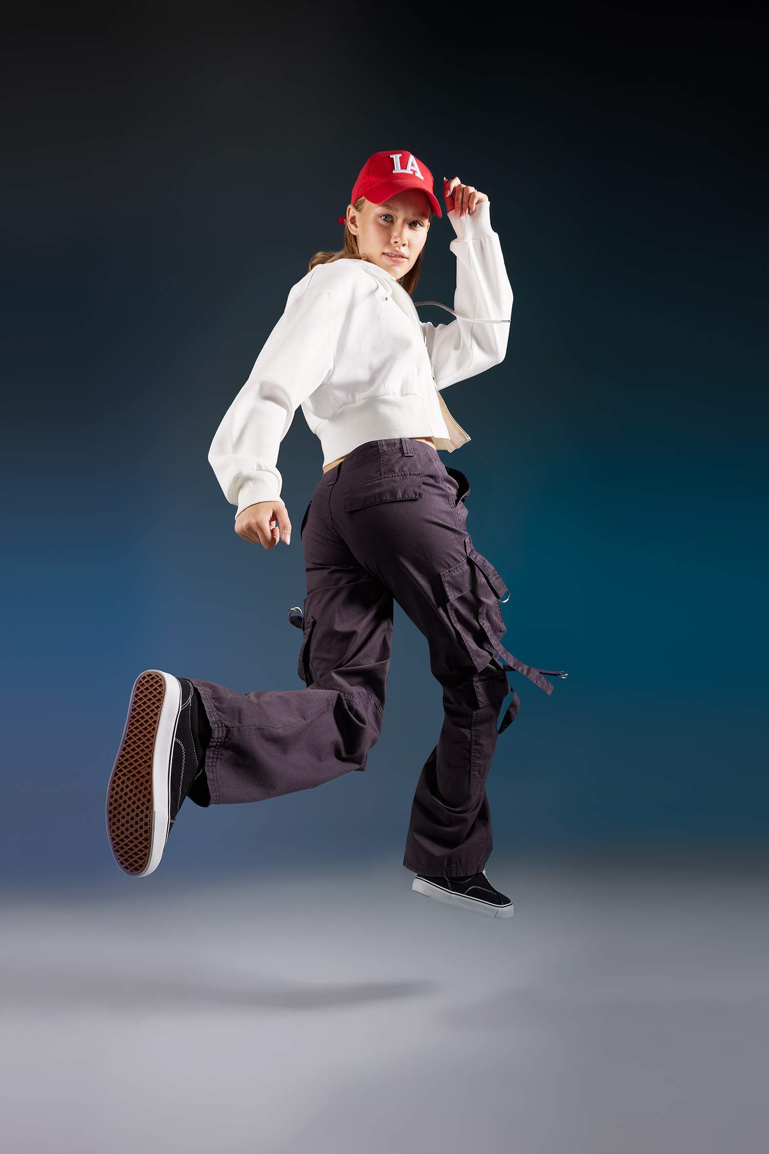 Coool Wide Leg Geniş Paça Pantolon Kargo Cepli Düz Basic