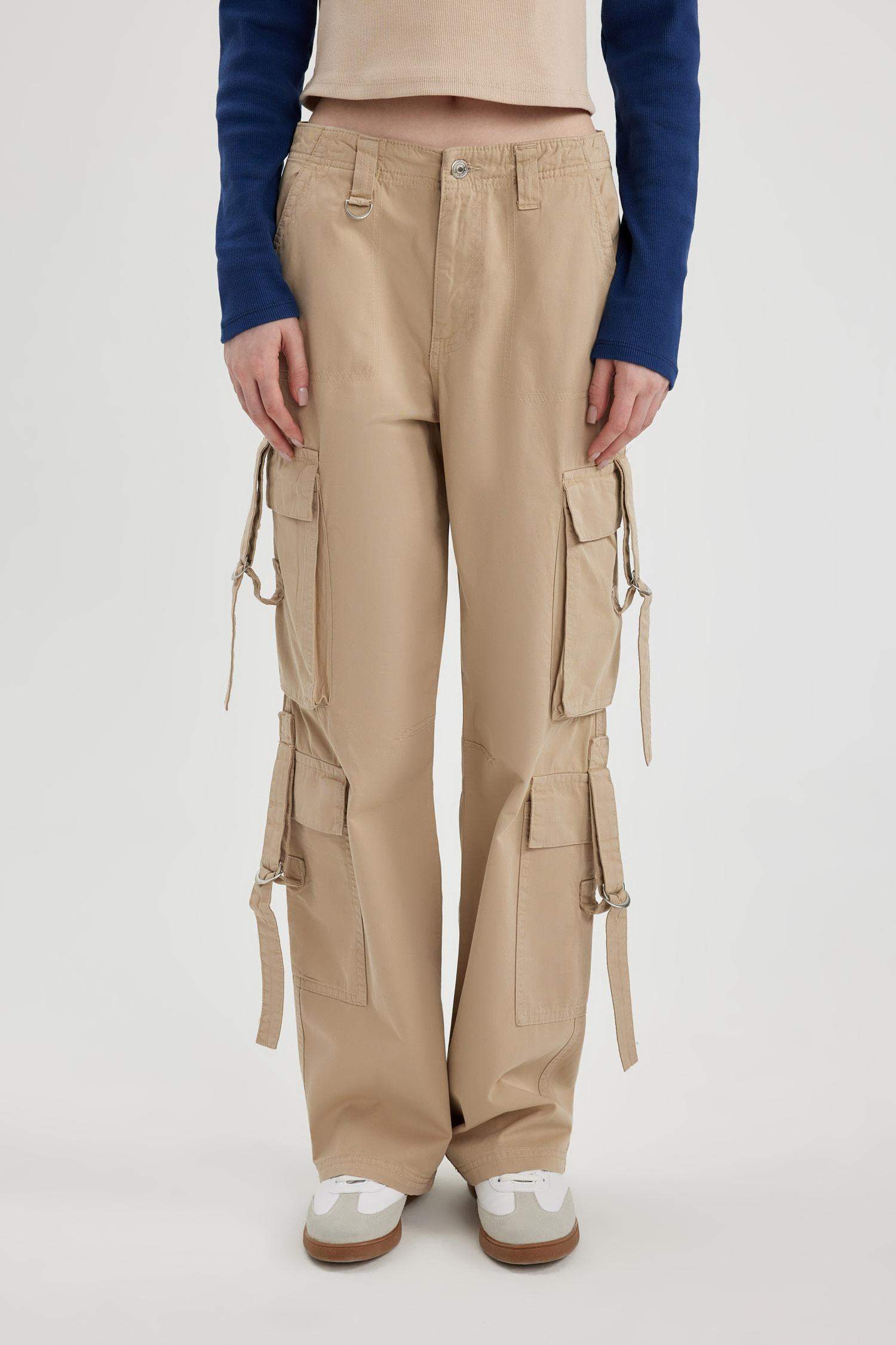 بنطرون كارجو برجل واسع وايد ليج