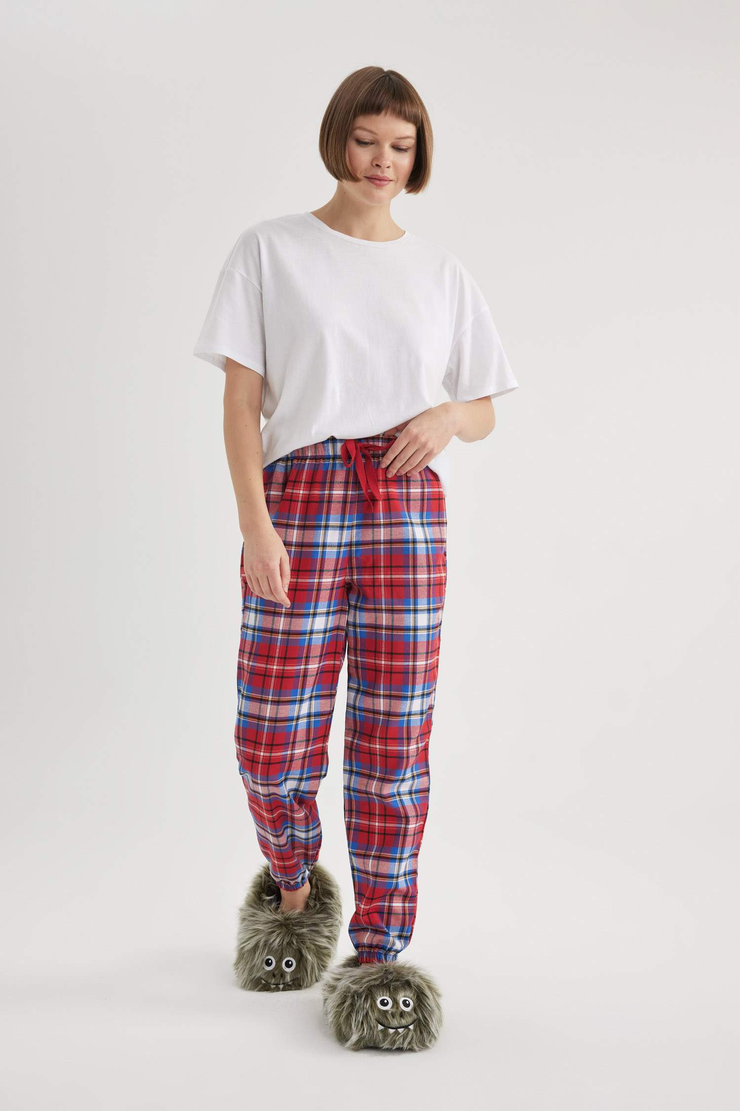 Regular Fit Flanel Bottom