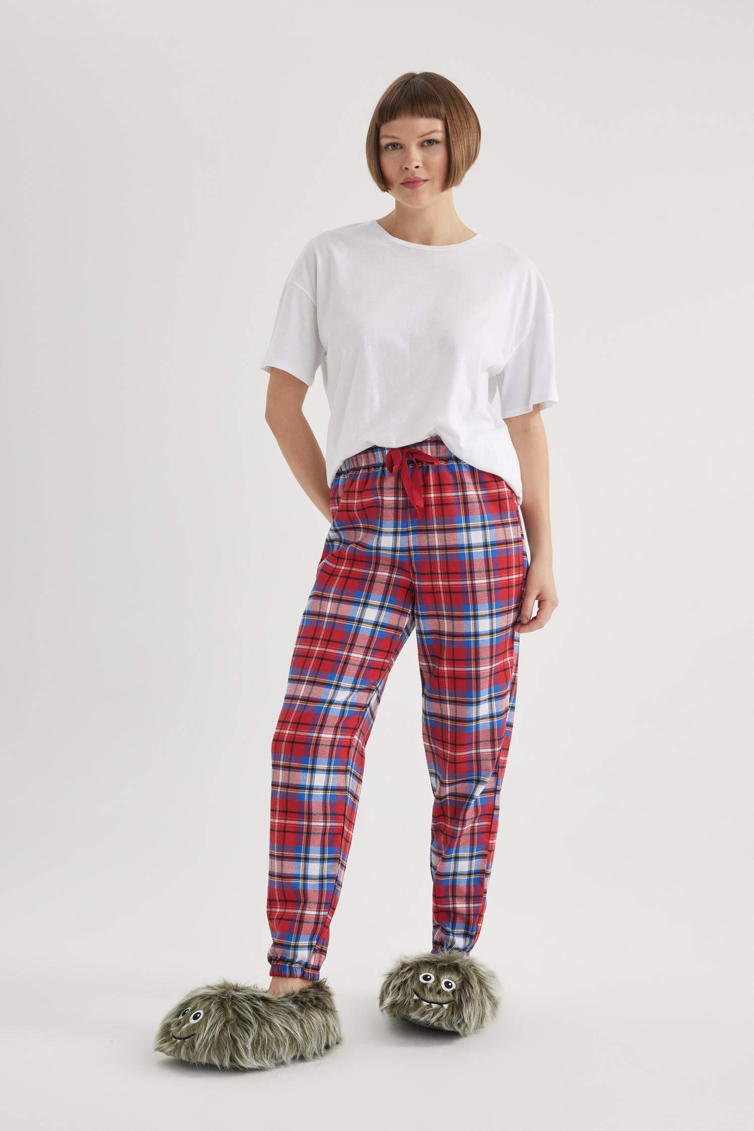 Regular Fit Flanel Bottom