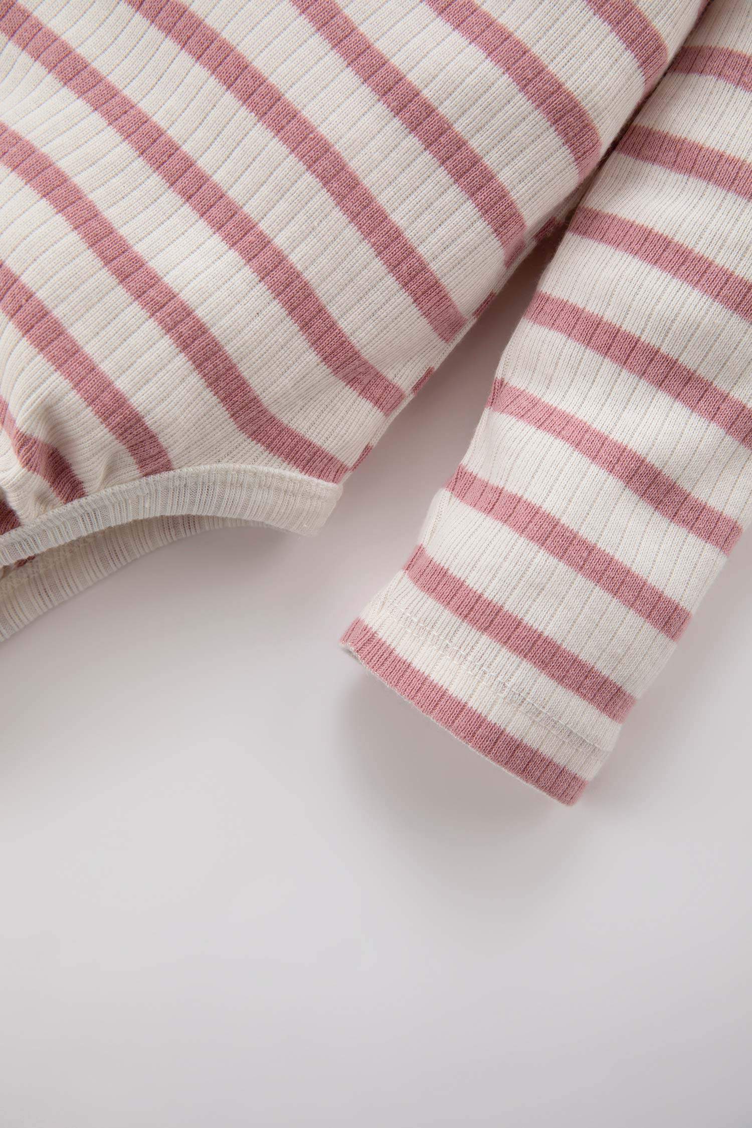 سالوبيت بيبي بناتي مضلع مخطط بياقة ظرف