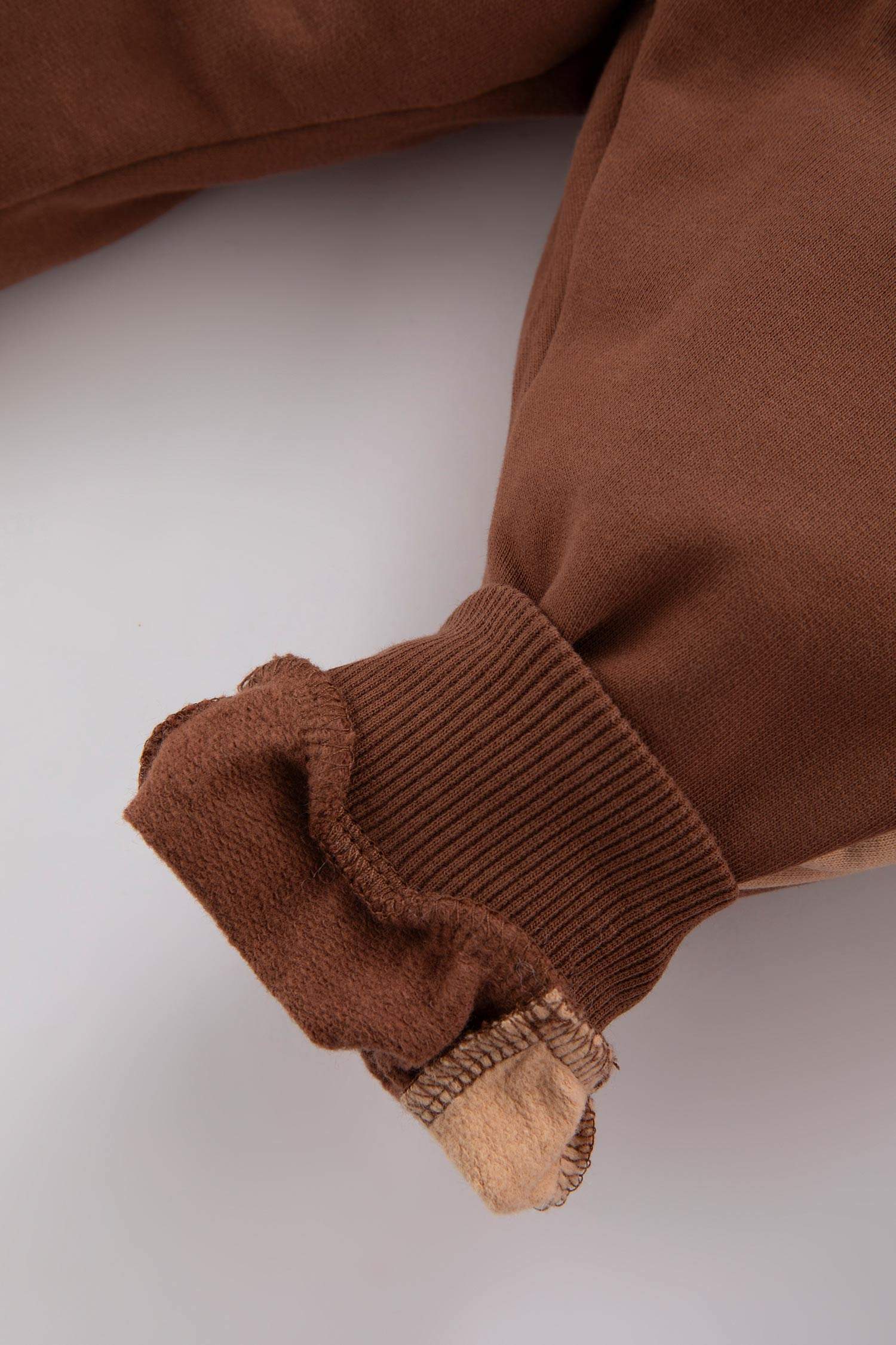 Regular Fit Color Block Elastic Band Trousers