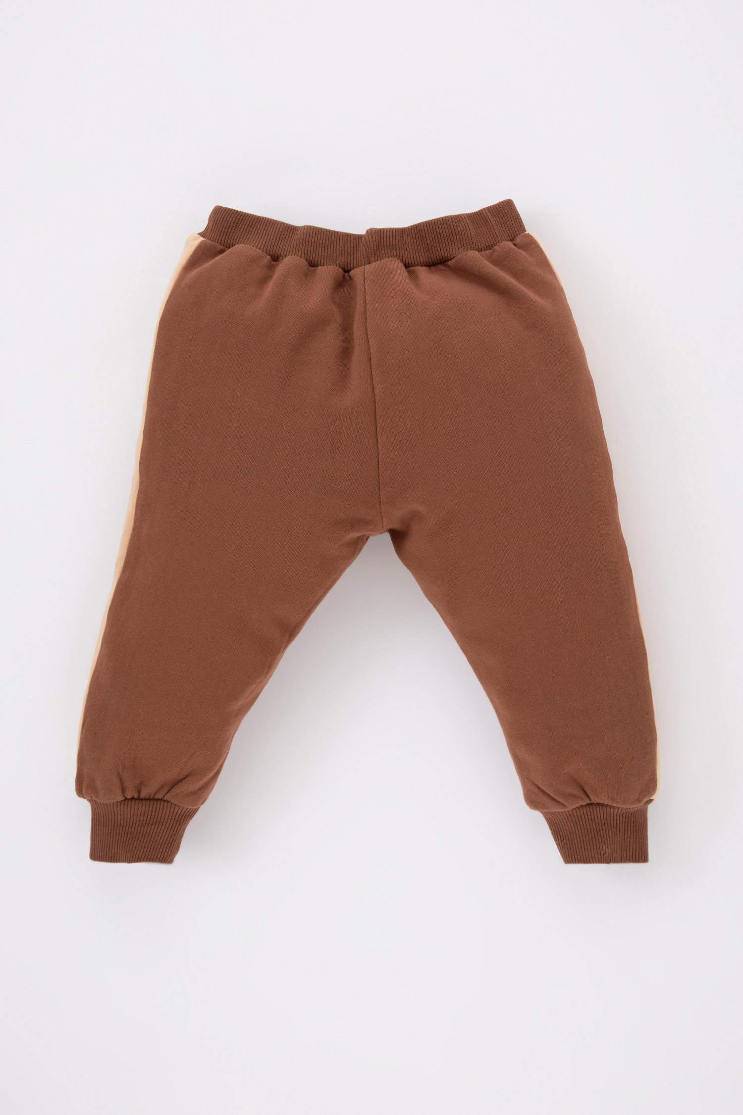 Regular Fit Color Block Elastic Band Trousers