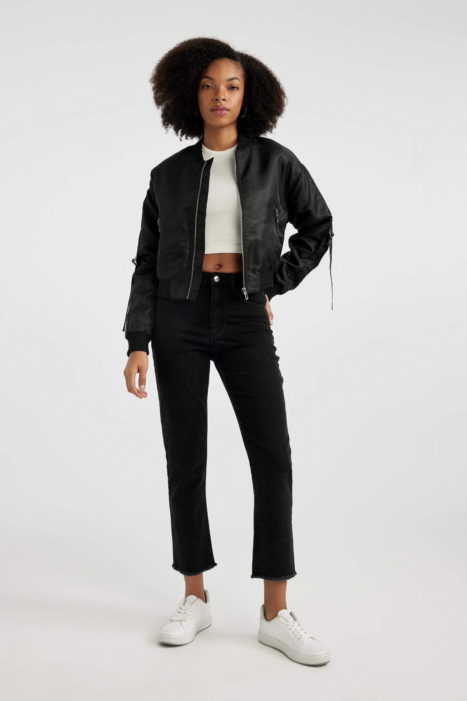 Mary Vintage Straight Fit High Waist Ankle Length Jeans