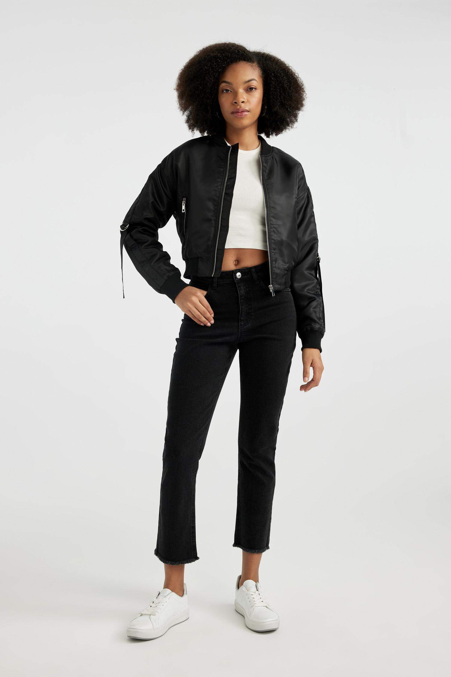 Mary Vintage Straight Fit High Waist Ankle Length Jeans