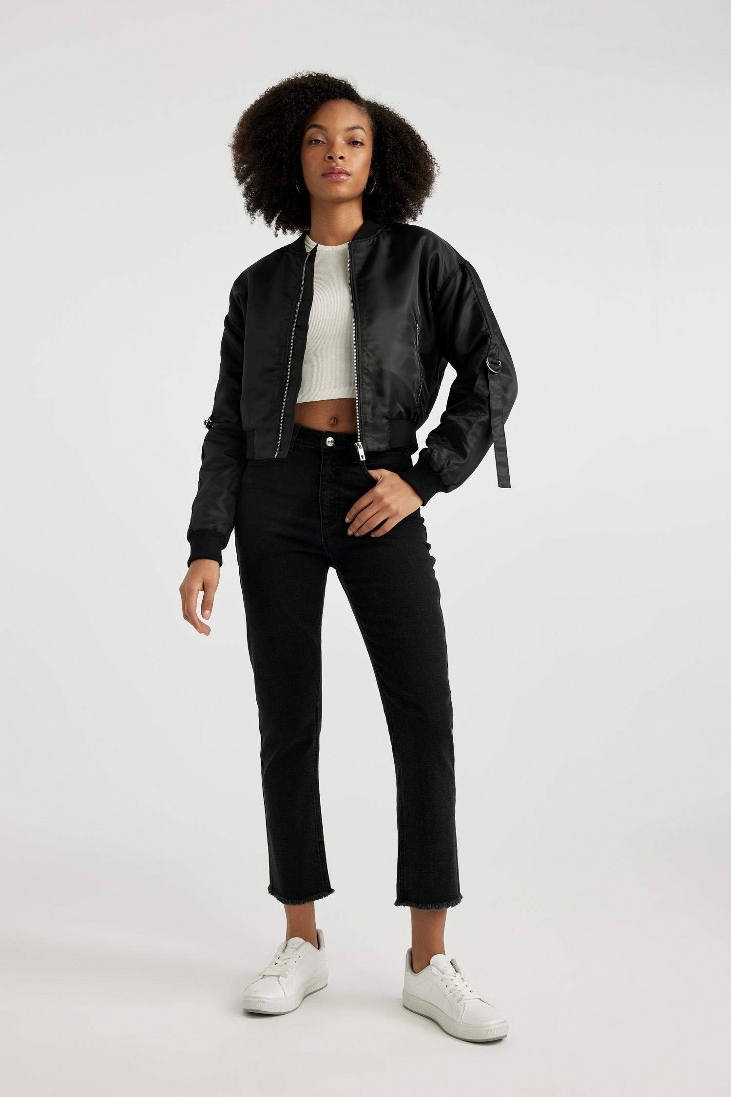 Mary Vintage Straight Fit High Waist Ankle Length Jeans