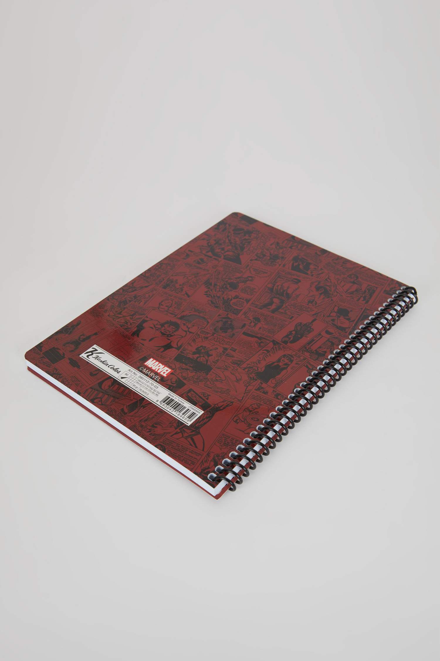 Marvel Desenli Kareli Spiralli 16,5x22,5 cm Not Defteri