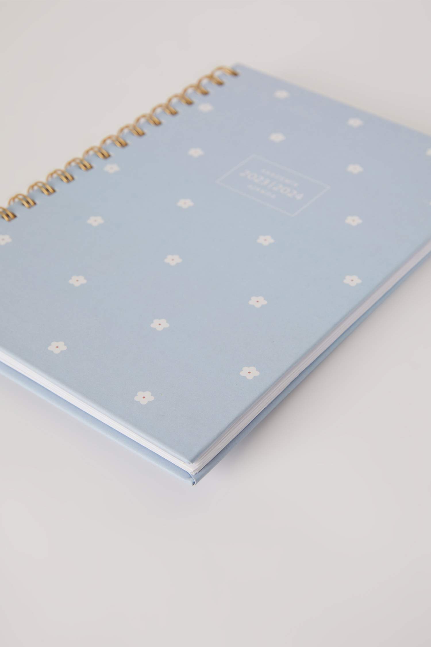 Sert Kapaklı Çiçekli Spiralli 2023/2024 Akademik Ajanda