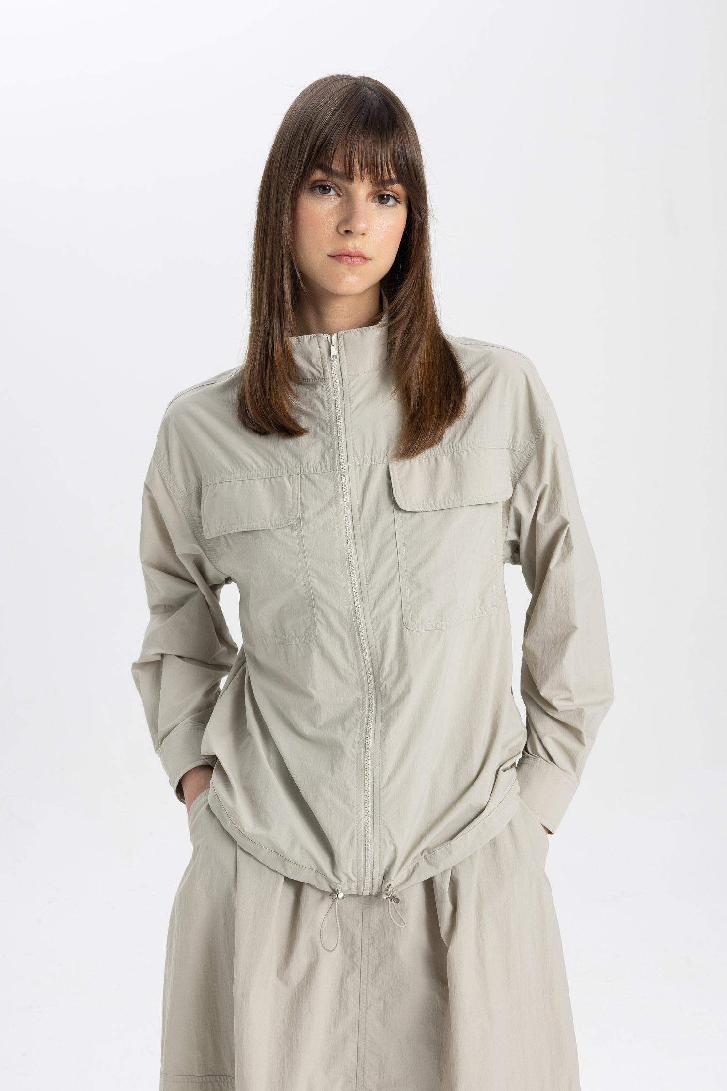 Relax Fit Casual Parachute Jacket