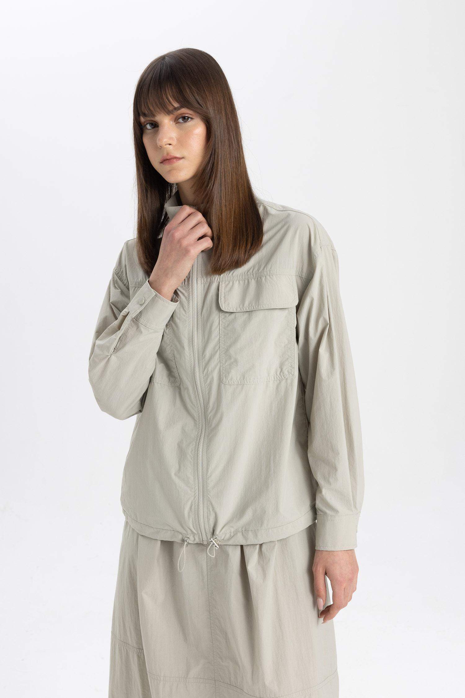 Relax Fit Casual Parachute Jacket
