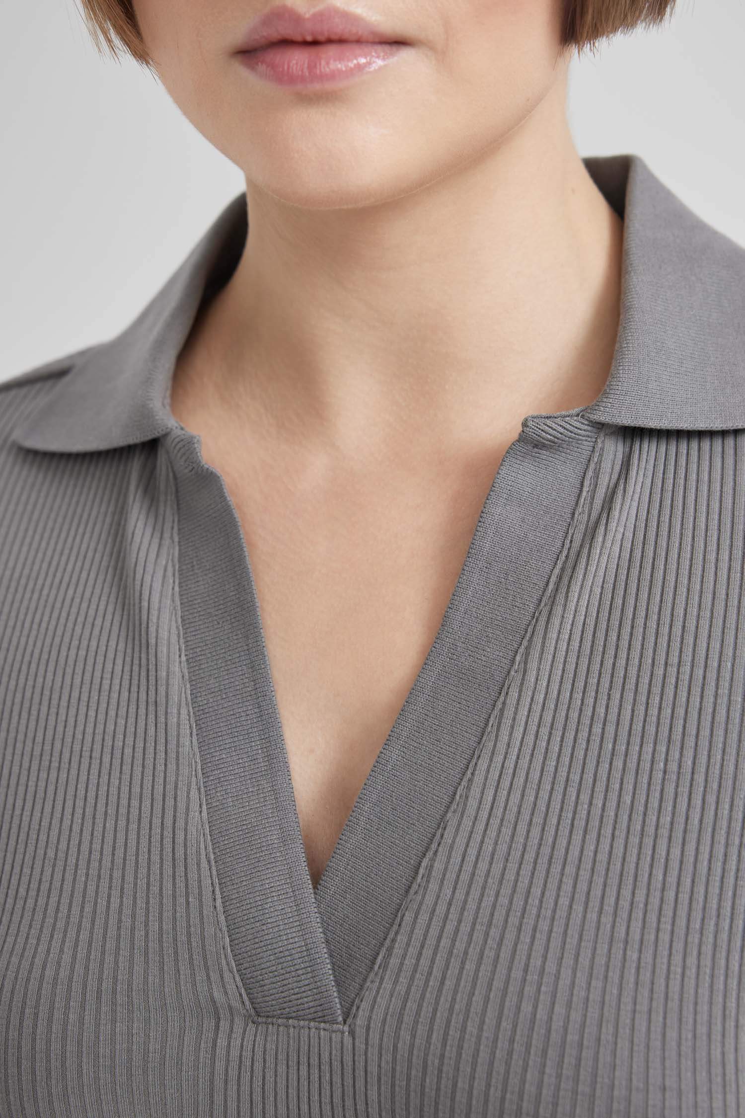 Bodycon Polo Neck Ribbed Camisole Midi Dress