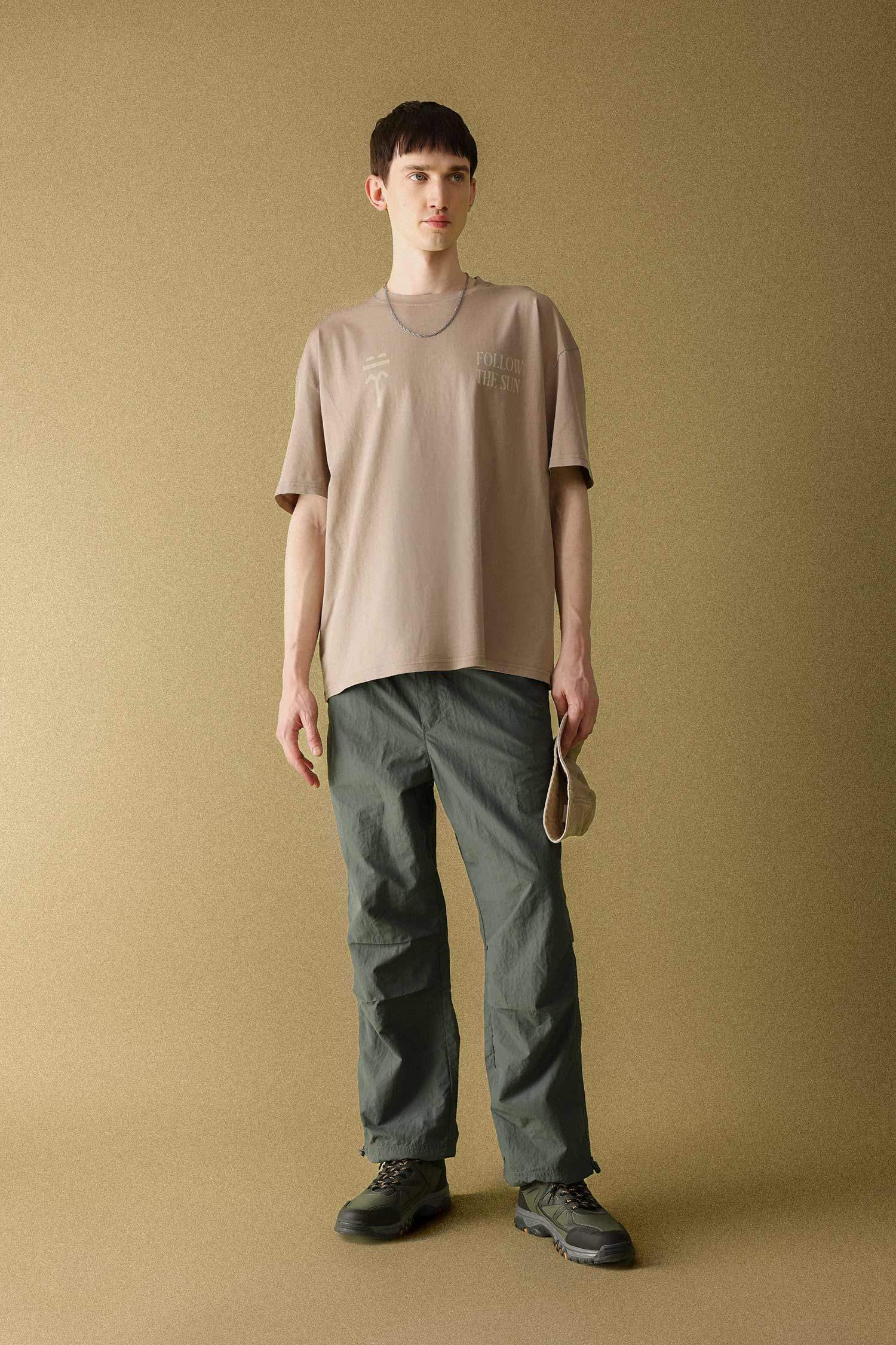 Yazlık Pantolon Relax Fit Rahat Kesim Kargo Cepli Lastikli Paça