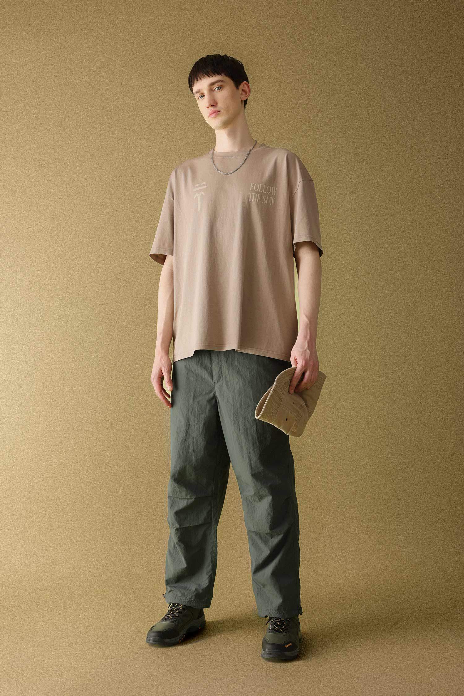 Yazlık Pantolon Relax Fit Rahat Kesim Kargo Cepli Lastikli Paça