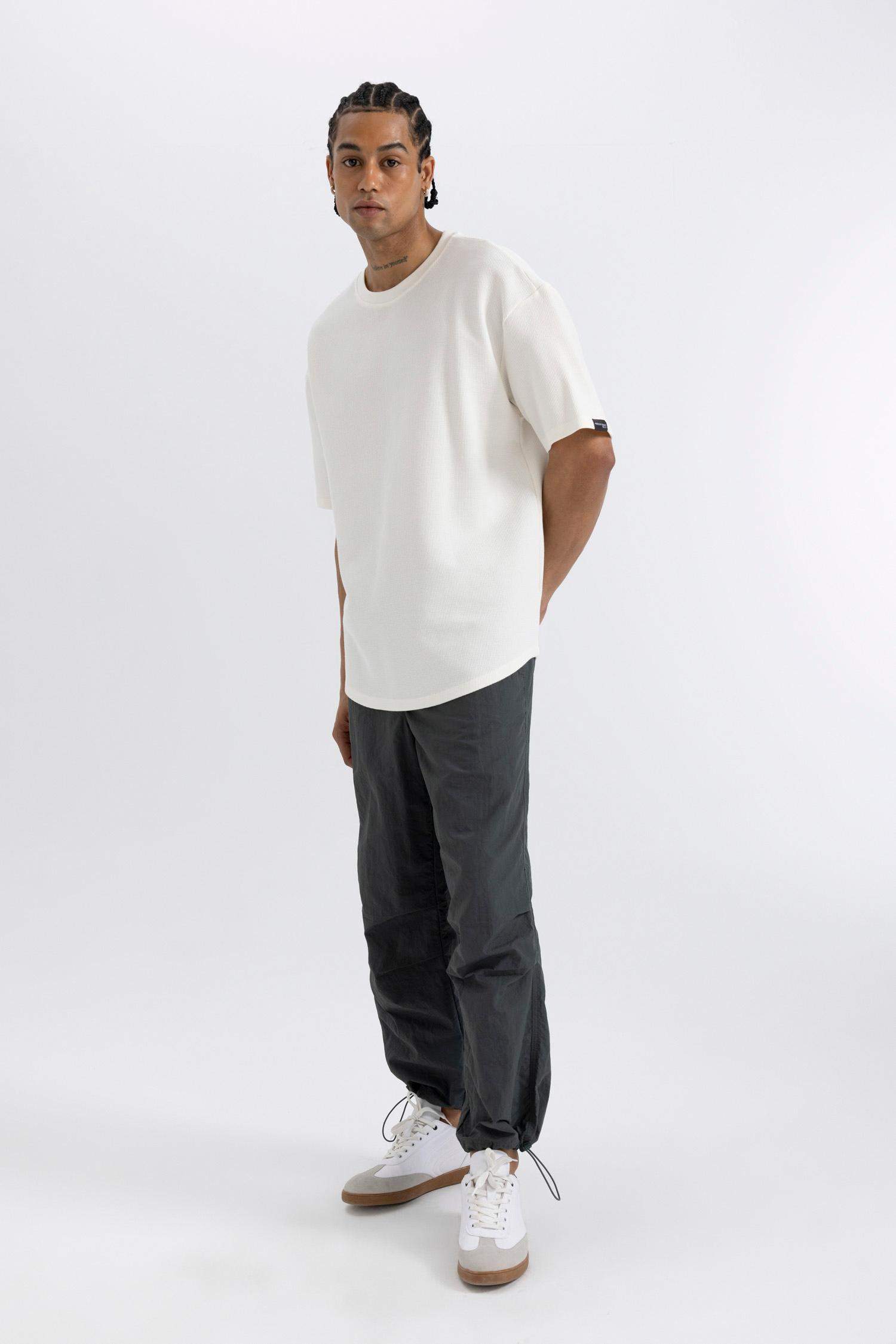 Yazlık Pantolon Relax Fit Rahat Kesim Kargo Cepli Lastikli Paça