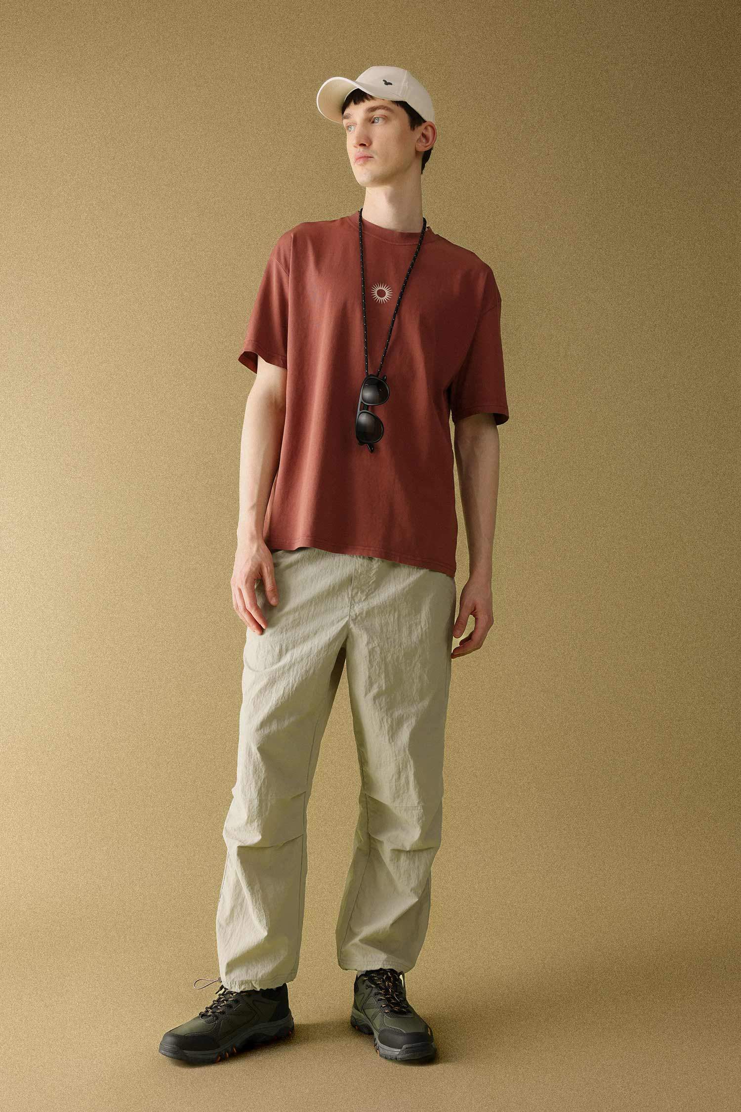 Yazlık Pantolon Relax Fit Rahat Kesim Kargo Cepli Lastikli Paça