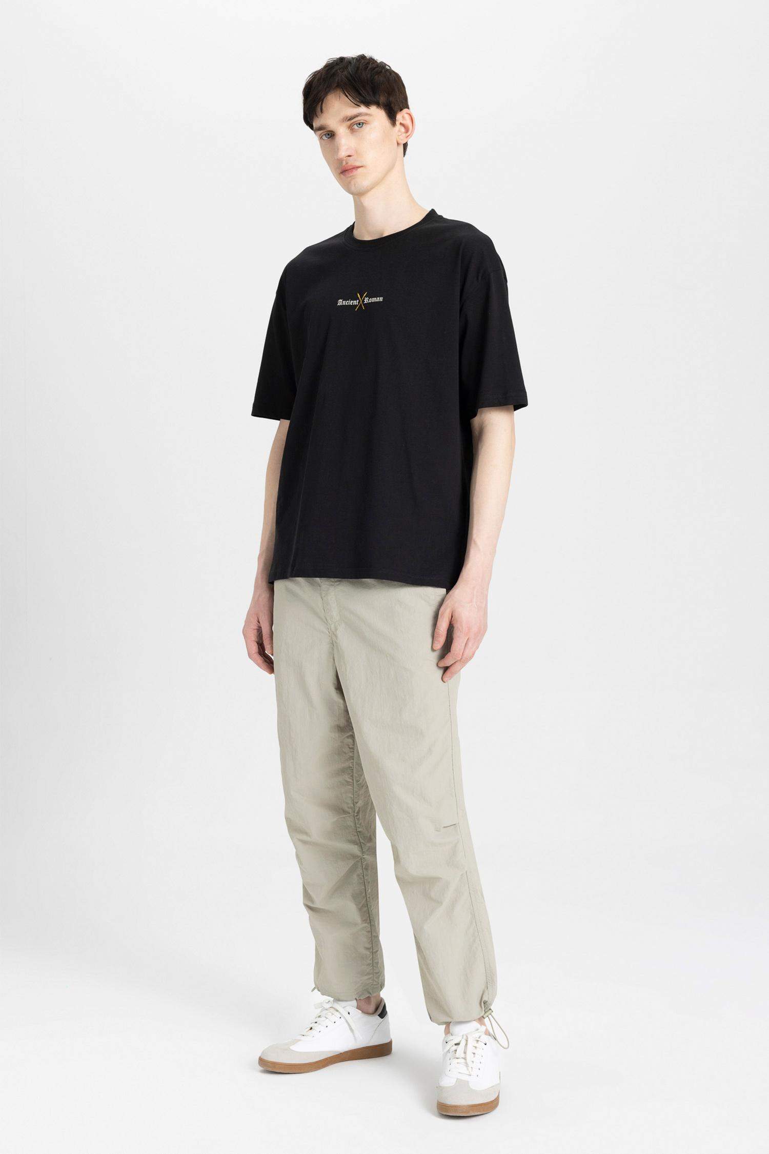 Yazlık Pantolon Relax Fit Rahat Kesim Kargo Cepli Lastikli Paça