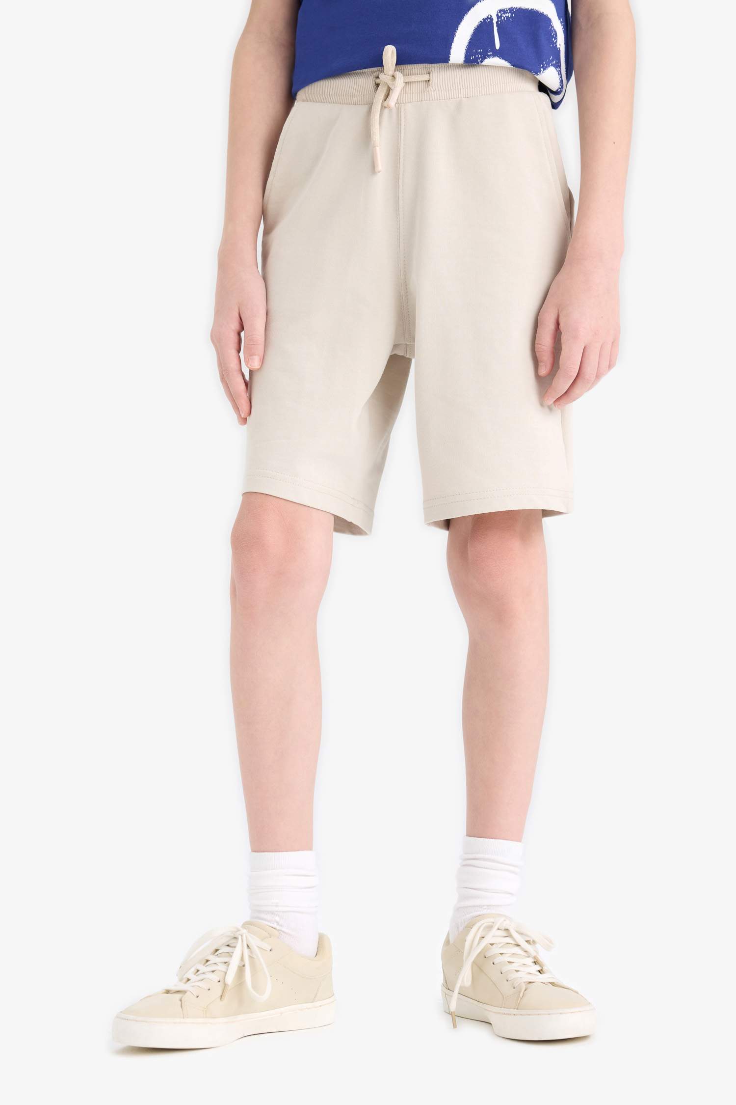 Erkek Çocuk Beli Lastikli Basic Düz Şort