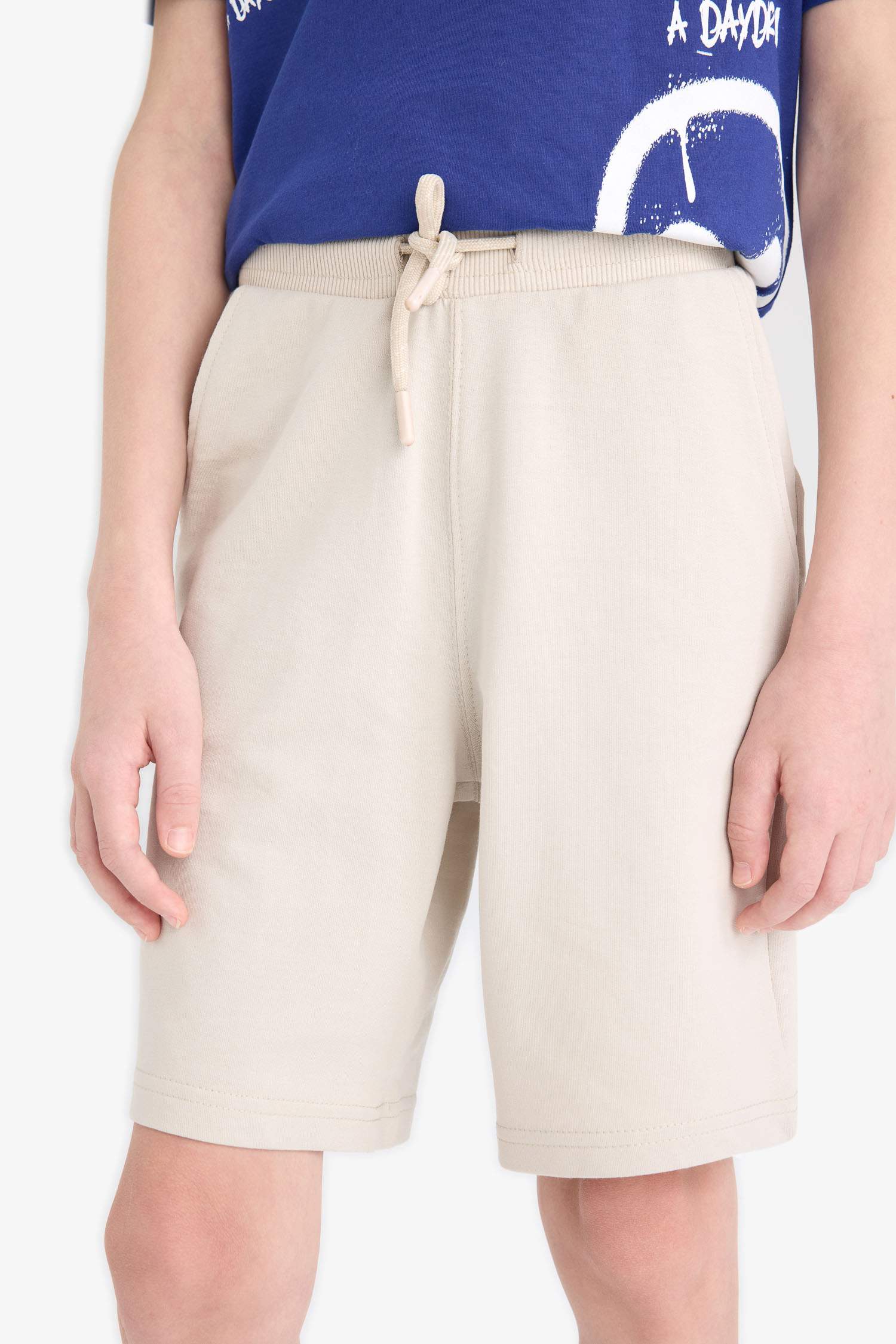 Erkek Çocuk Beli Lastikli Basic Düz Şort