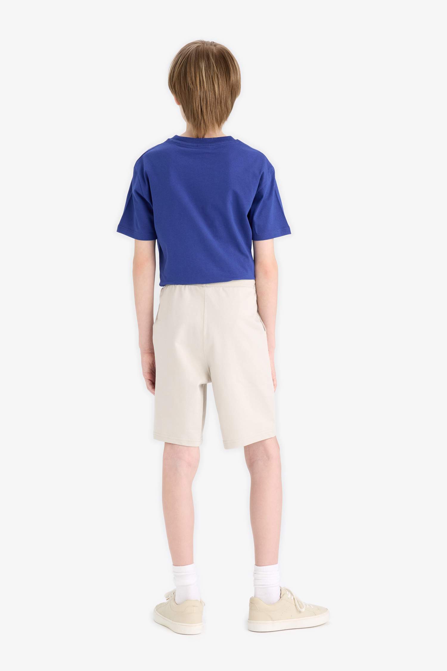 Erkek Çocuk Beli Lastikli Basic Düz Şort