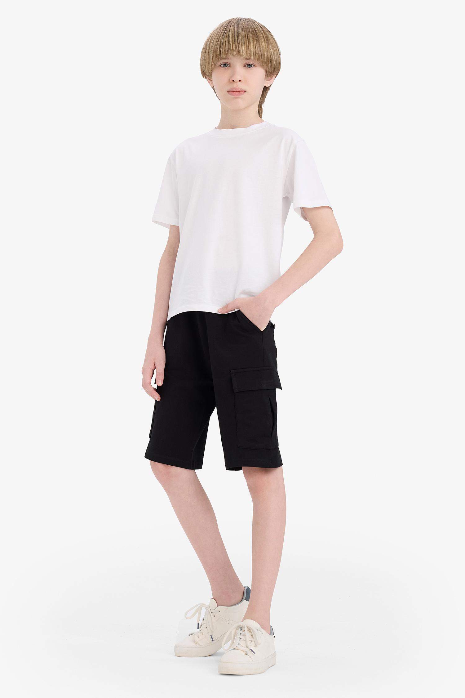 Boy Regular Fit Sweatshirt Fabric Shorts