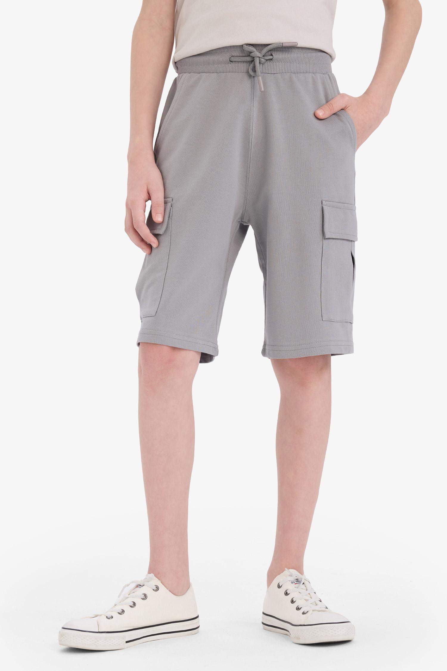 Boy Elastic Waist Cargo Shorts