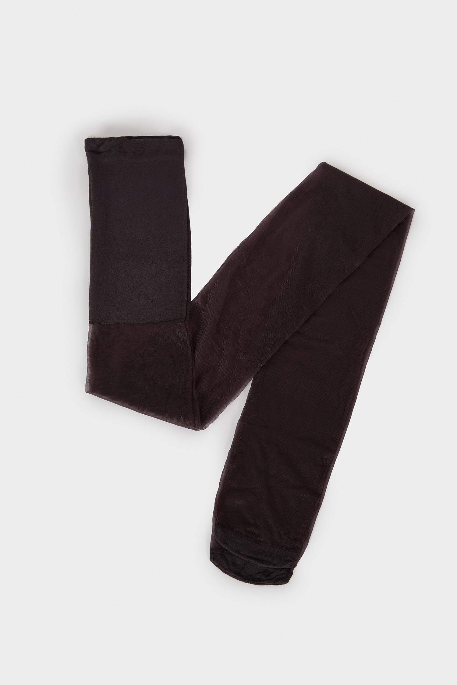 Kadın Kızıl Siyah 15 Denye Külotlu Çorap