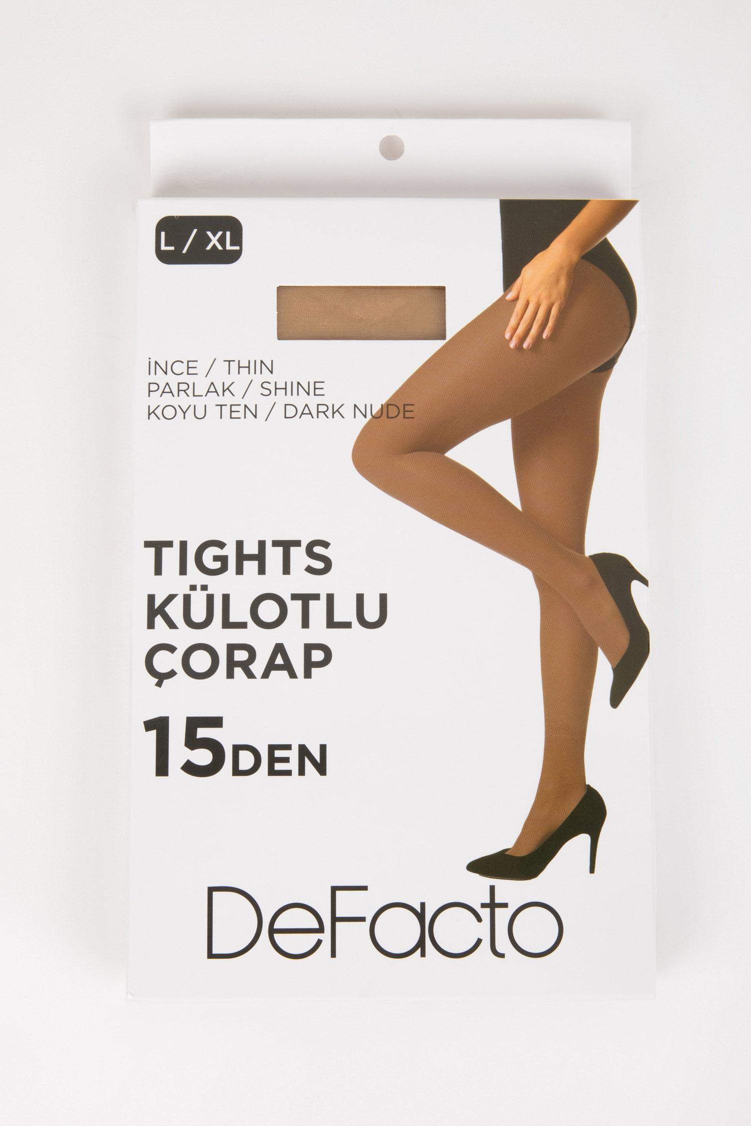 Kadın Ten 15 Denye Külotlu Çorap