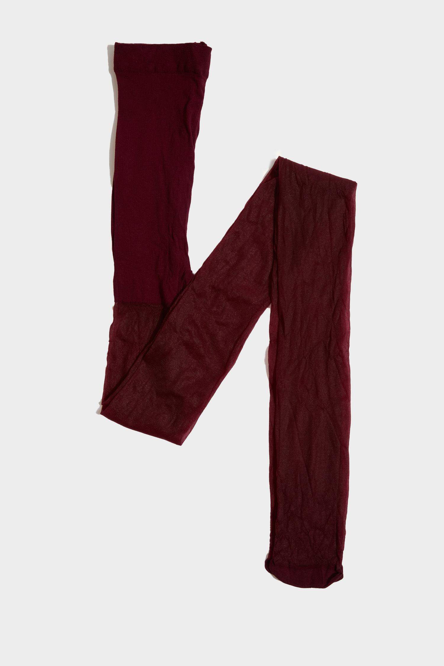 Collants Bordeaux pour femme - 15 deniers