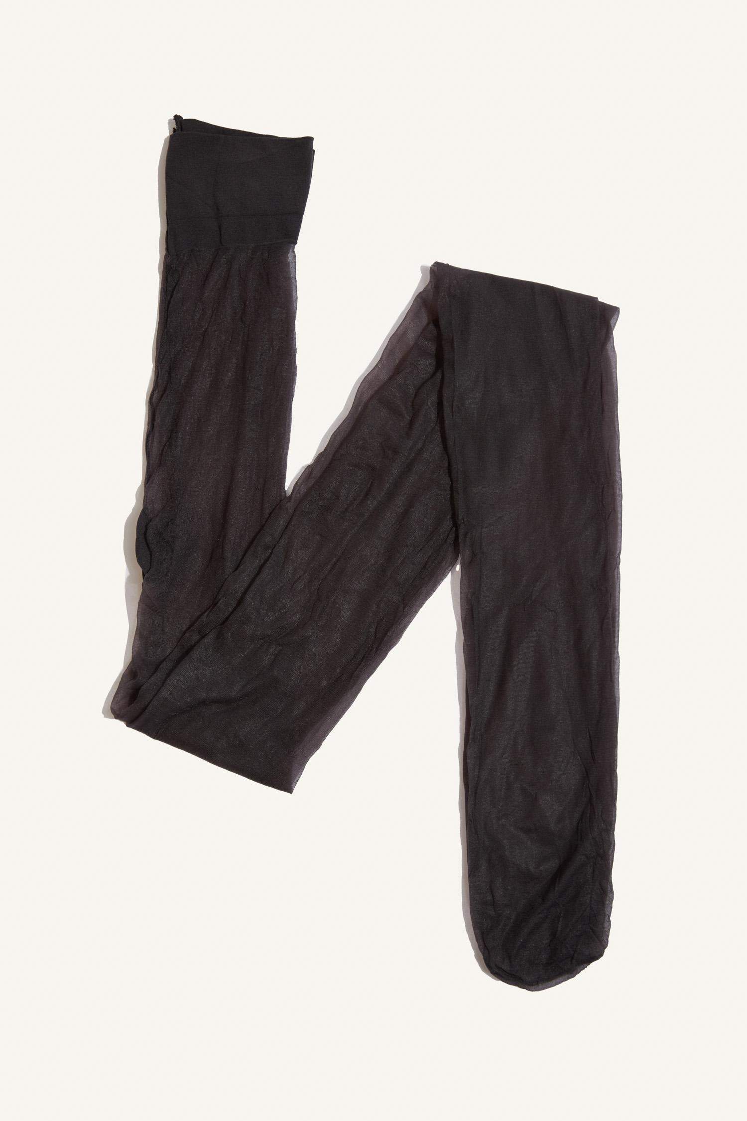 Kadın Kızıl Siyah 5 Denye Külotlu Çorap