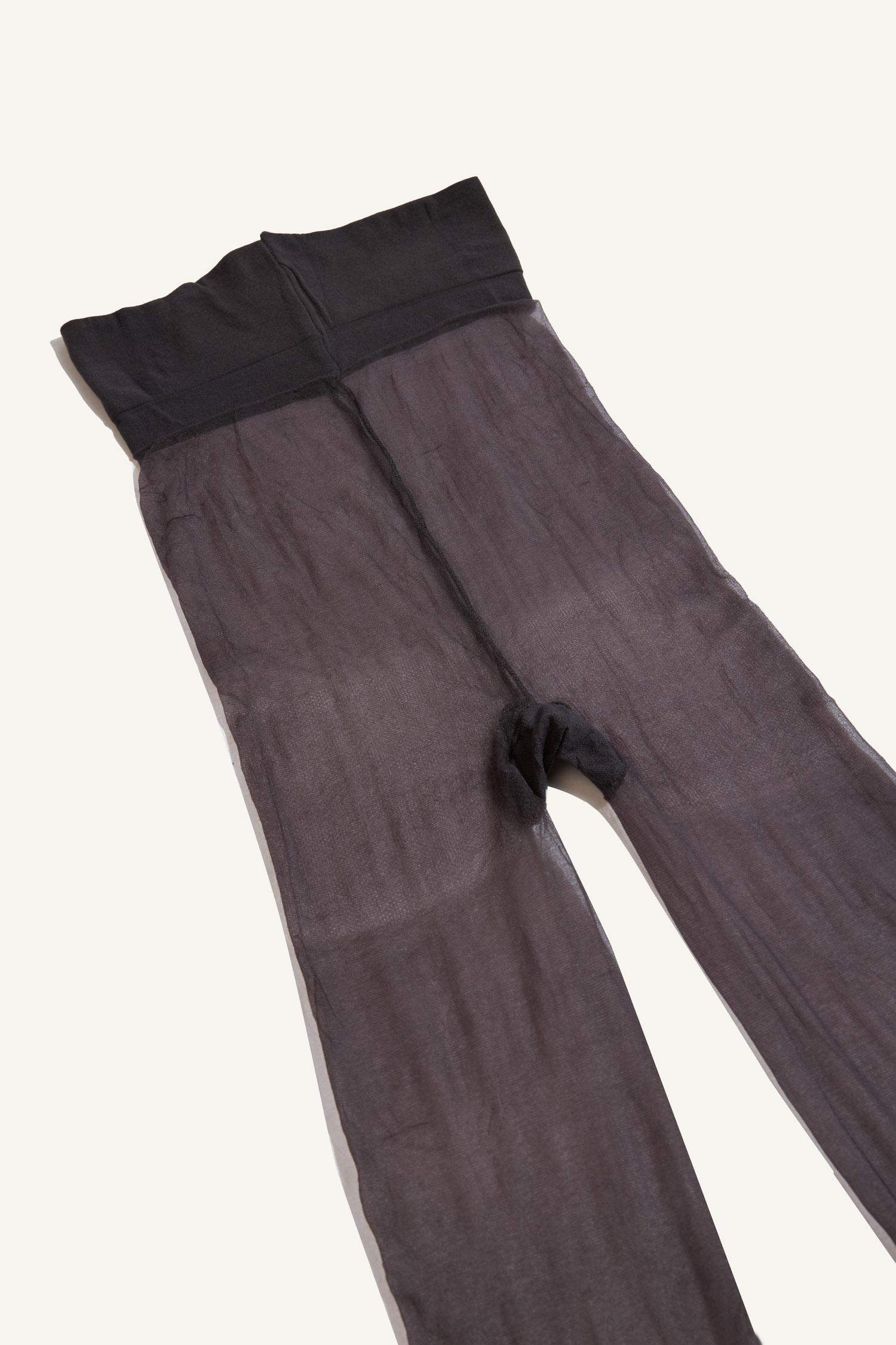 Kadın Kızıl Siyah 5 Denye Külotlu Çorap